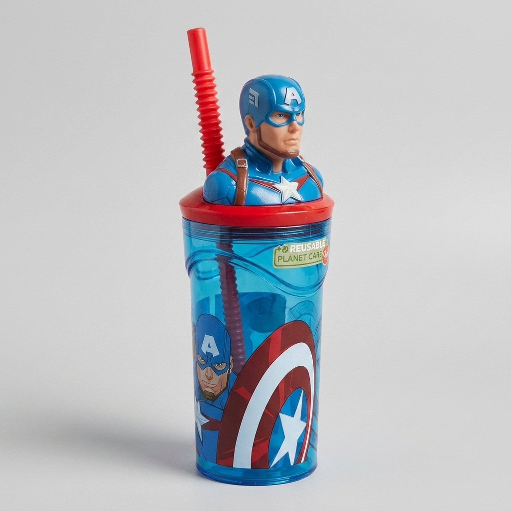 JustDreamIn Captain America Theme Sipper Bottle 4