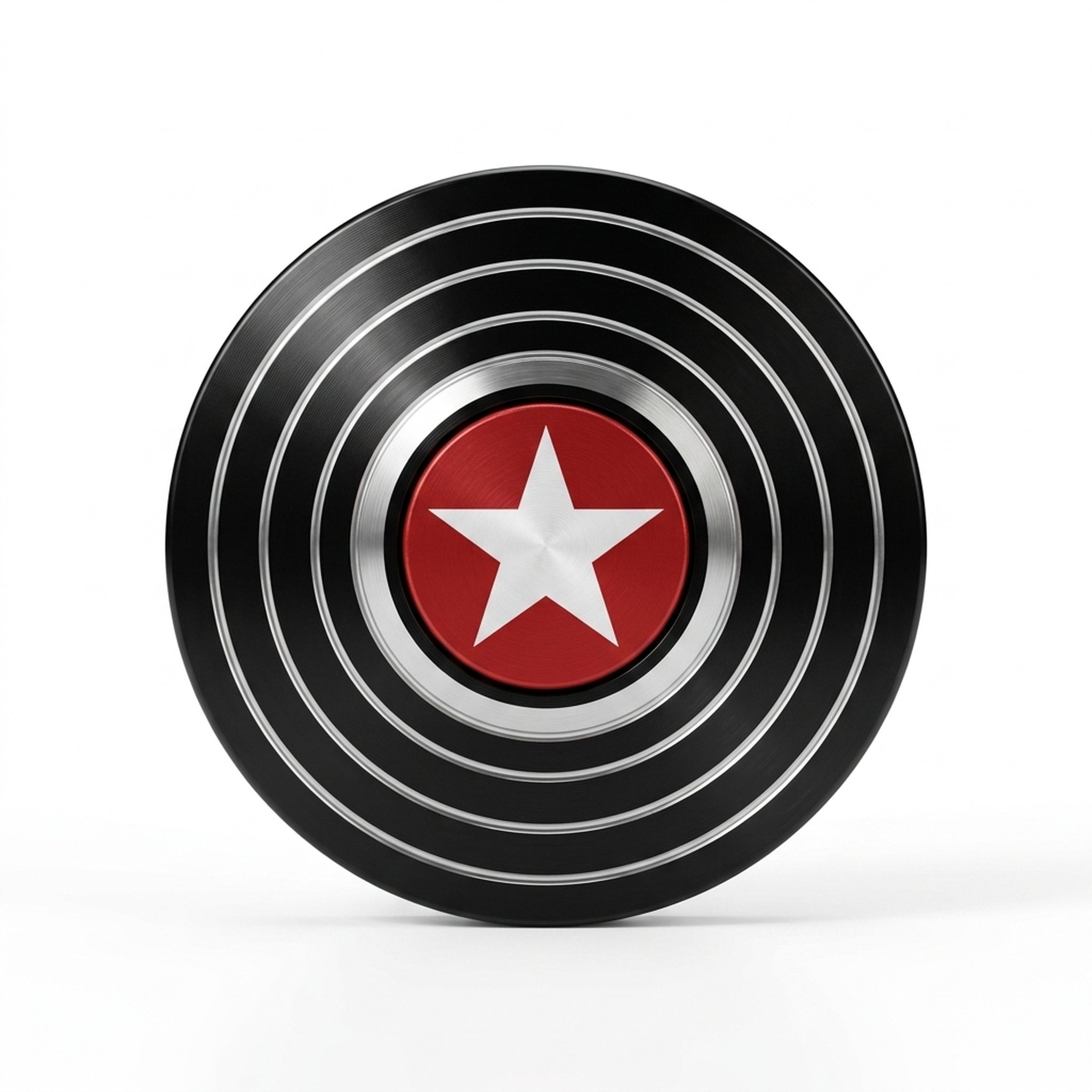 JustDreamIn Black & Silver Metal Fidget Spinner 2