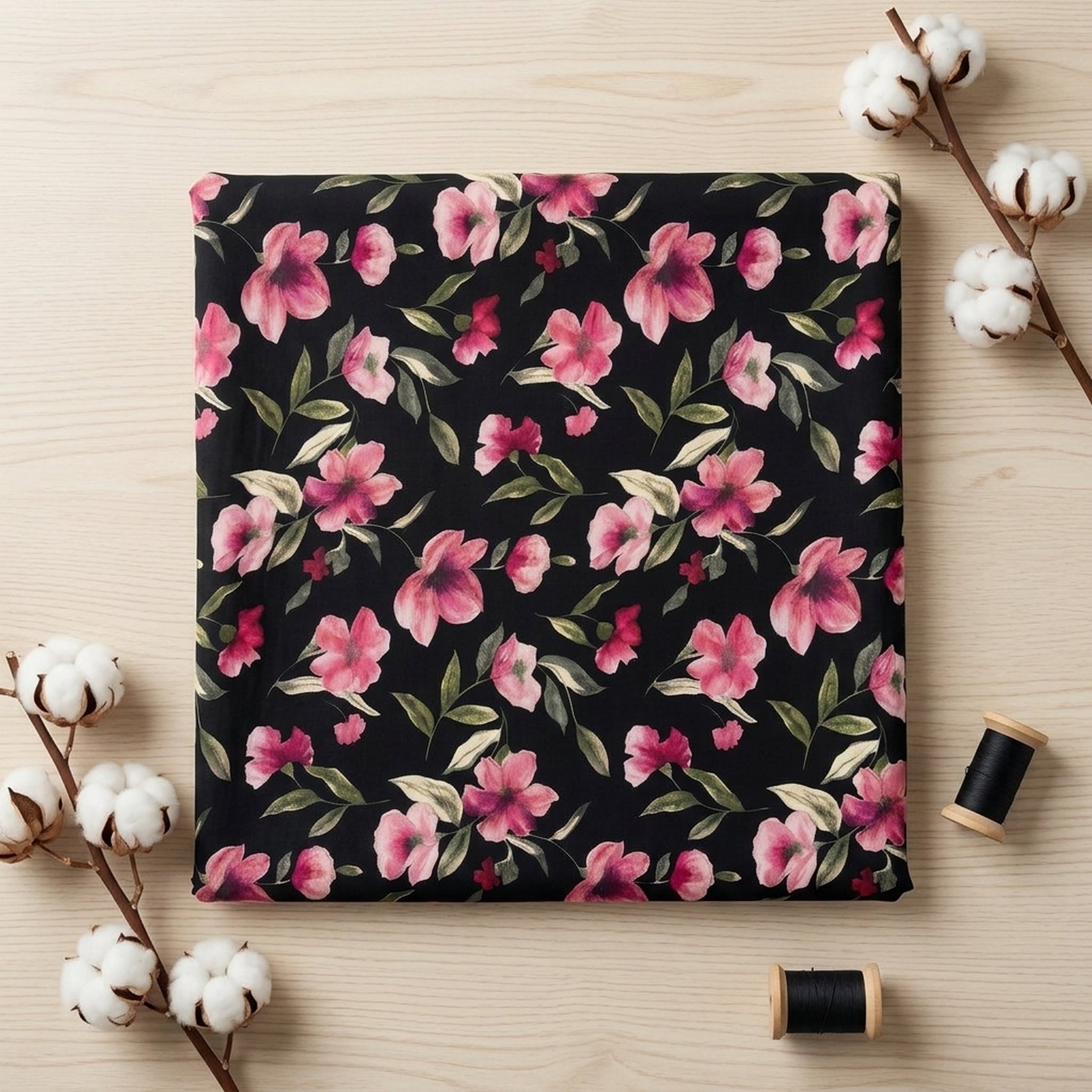 Elegant Black Floral Print 5