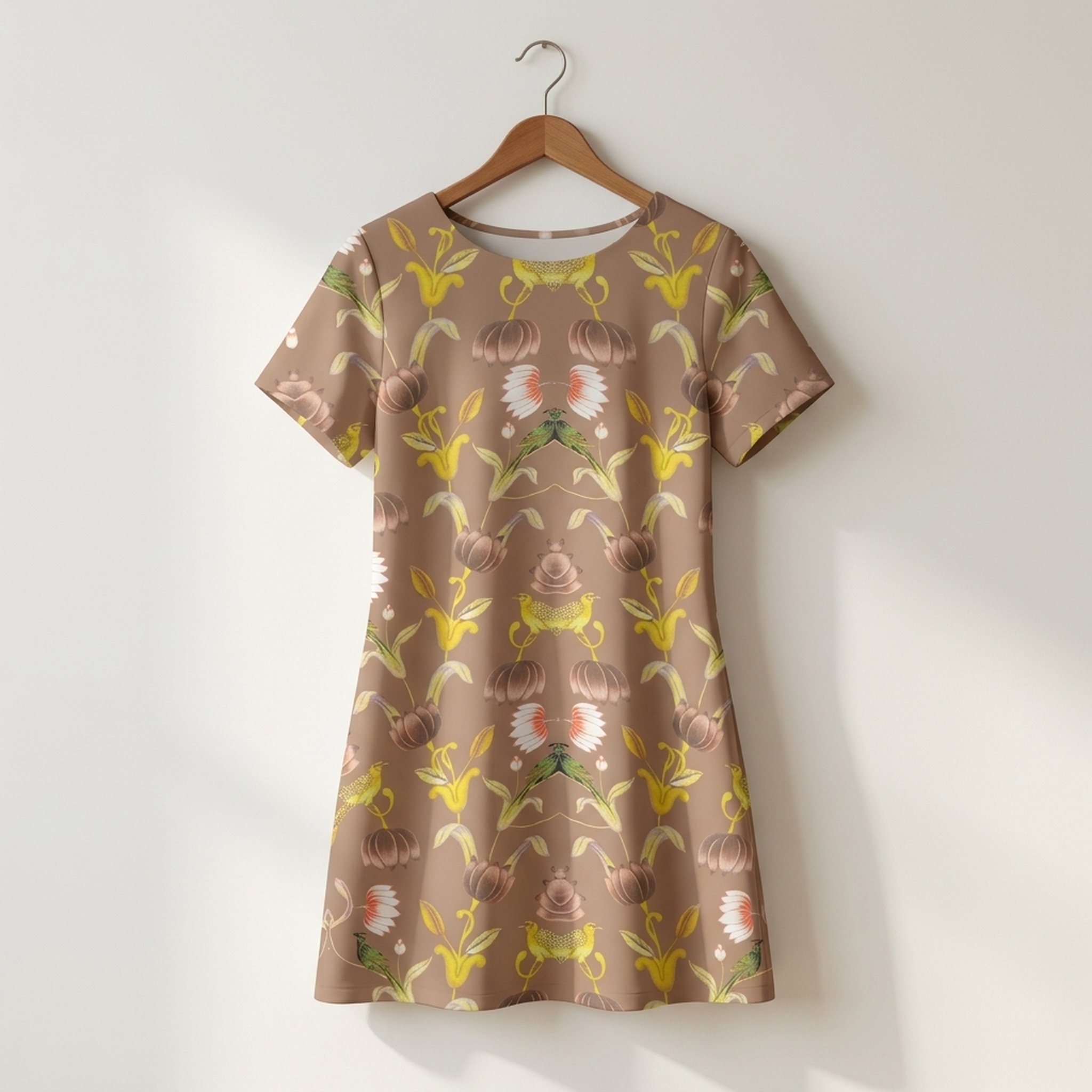 Rohit Bal inspired Floral Bird Print Dress 3