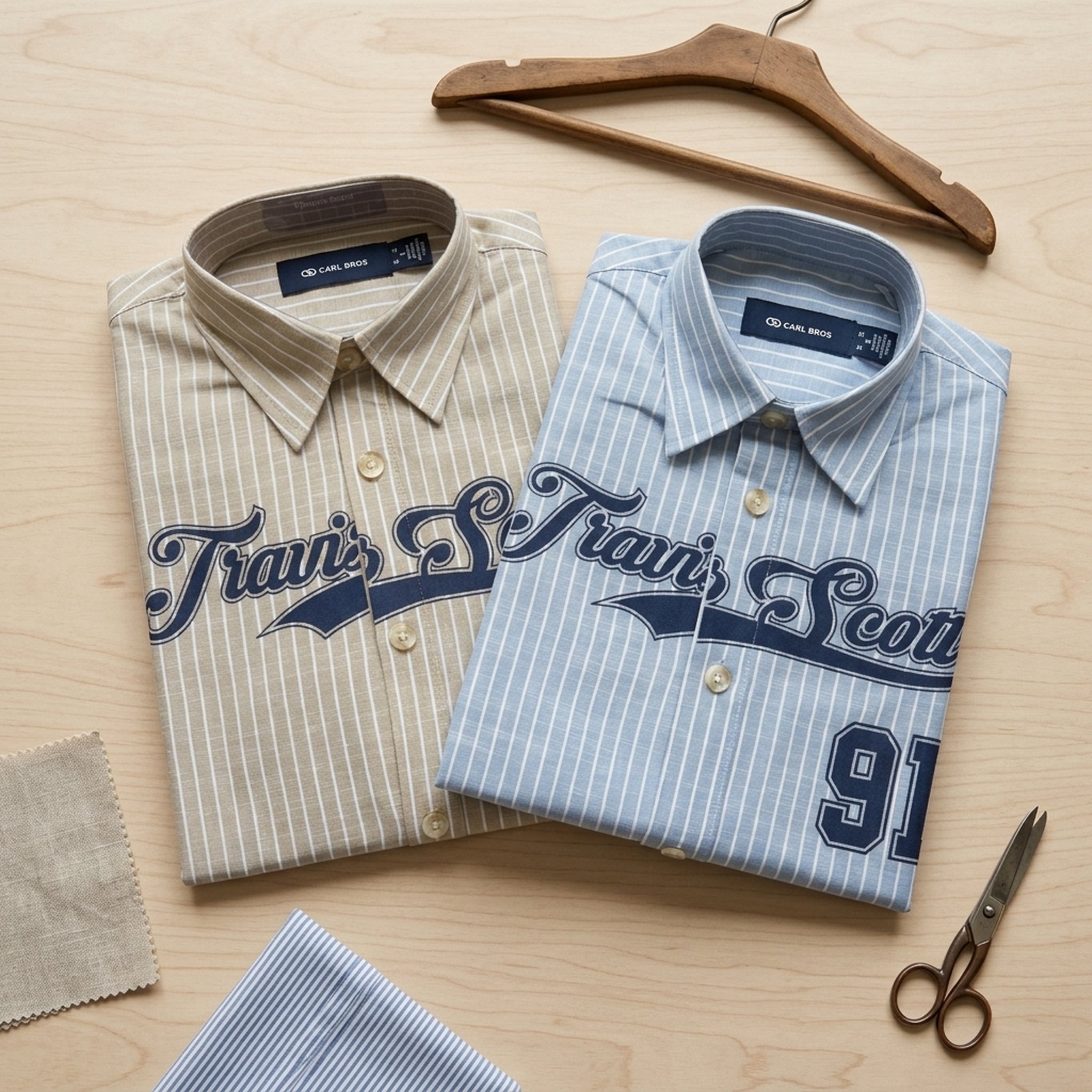BLESSINGS Men's Striped Casual Long-Sleeve Shirt 2