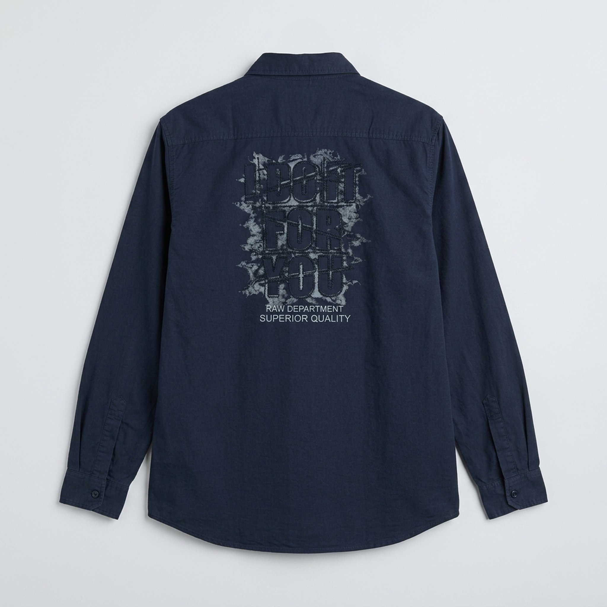 BLESSINGS Men's Navy Blue Casual Shirt 2