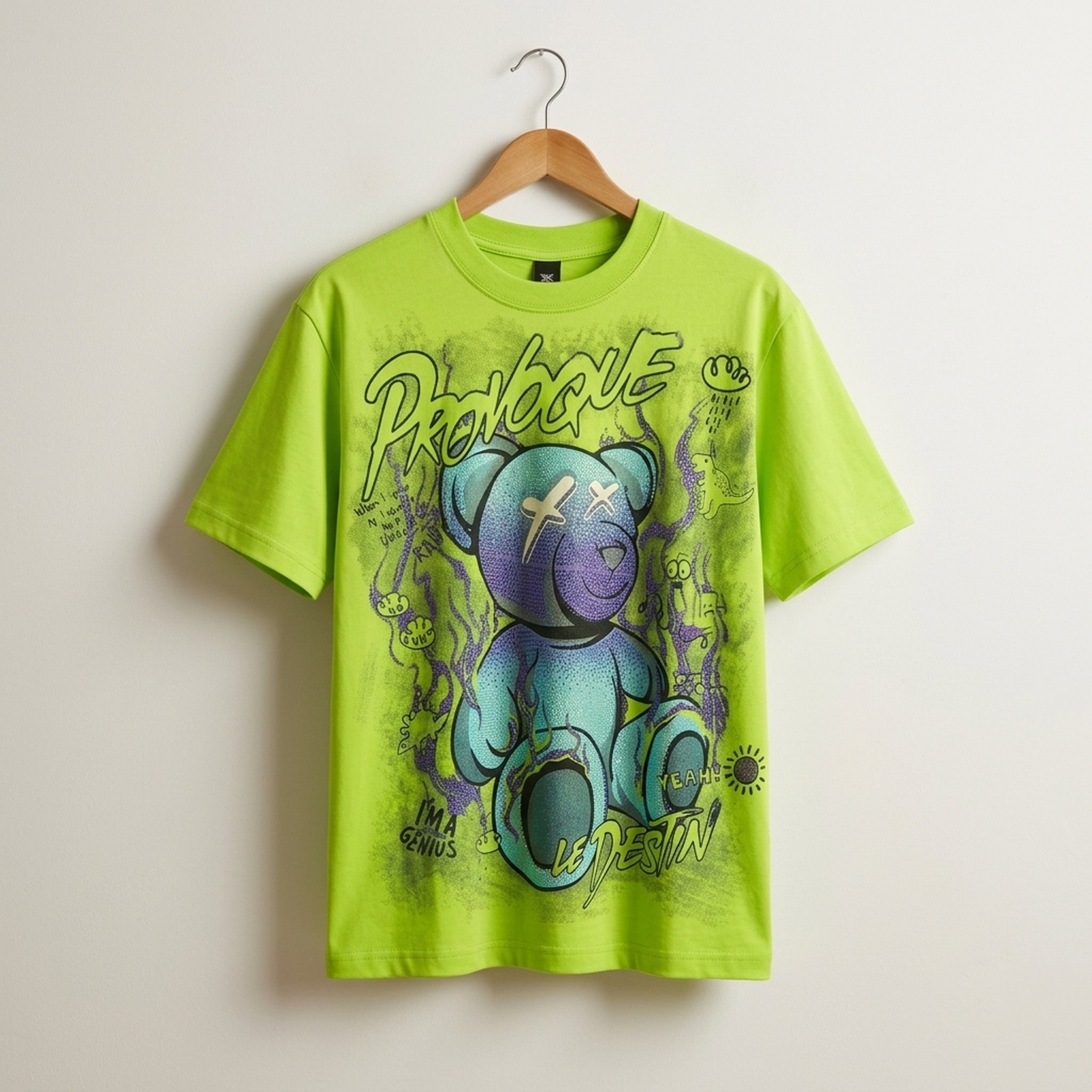 BLESSINGS Men's Graphic Print Short Sleeve T-Shirt 2