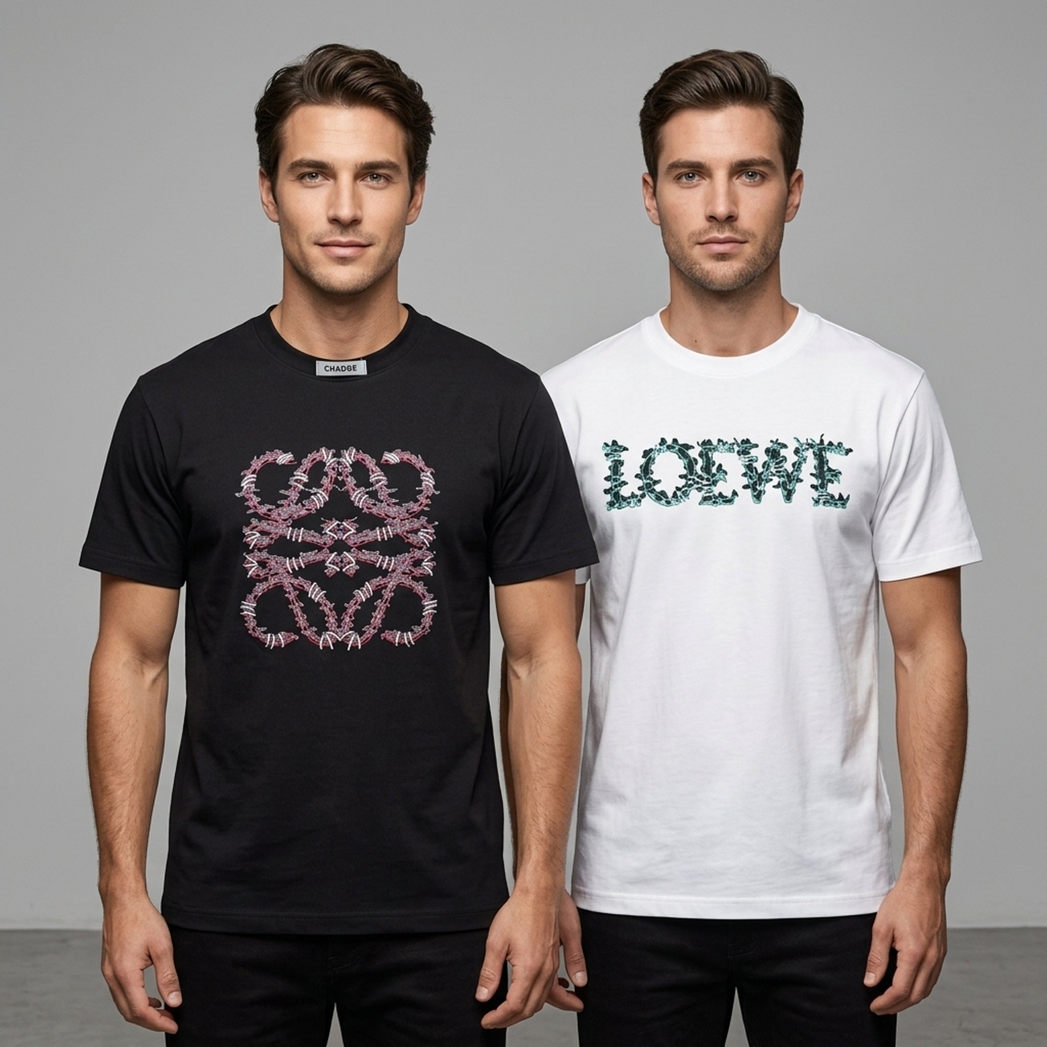 BLESSINGS Men's Graphic Print Round Neck T-Shirt