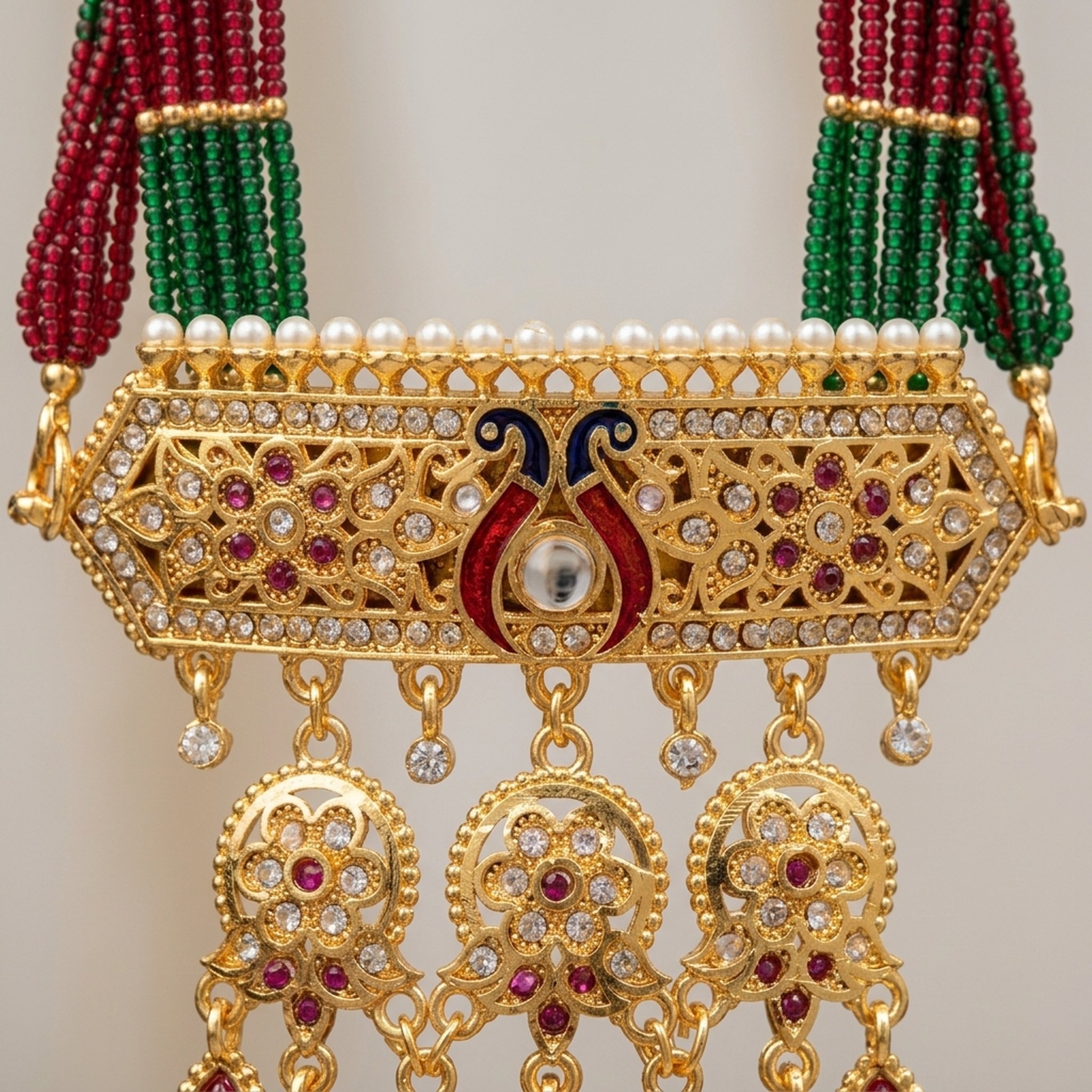 MEU Choices Traditional Kundan Stone Choker Necklace 3