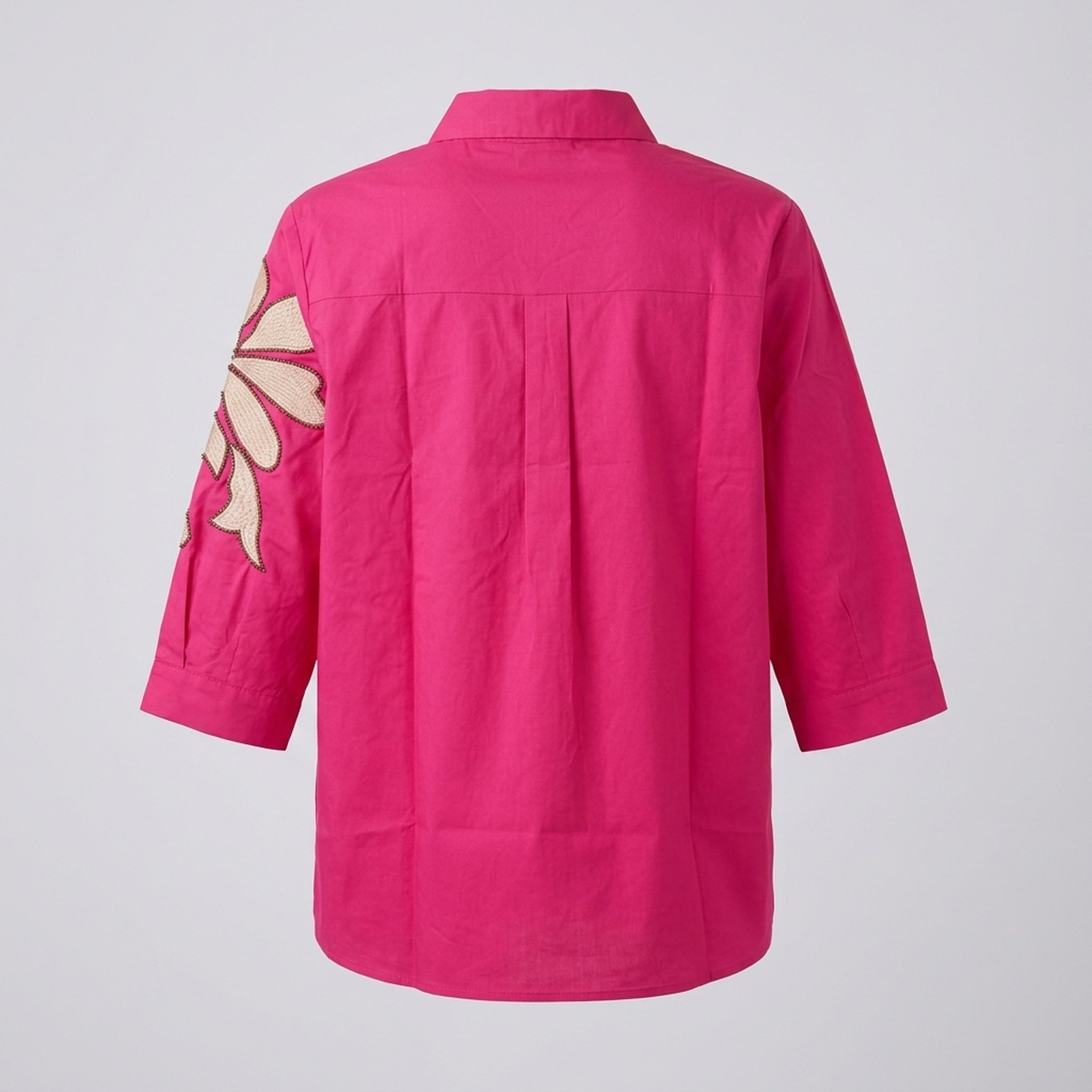 New Riwaz Garments Women's Hot Pink Embroidered Shirt 2