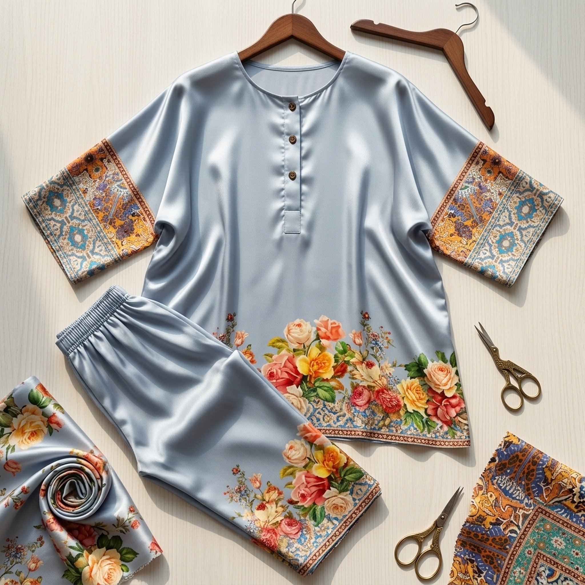 Crepe cort set 2