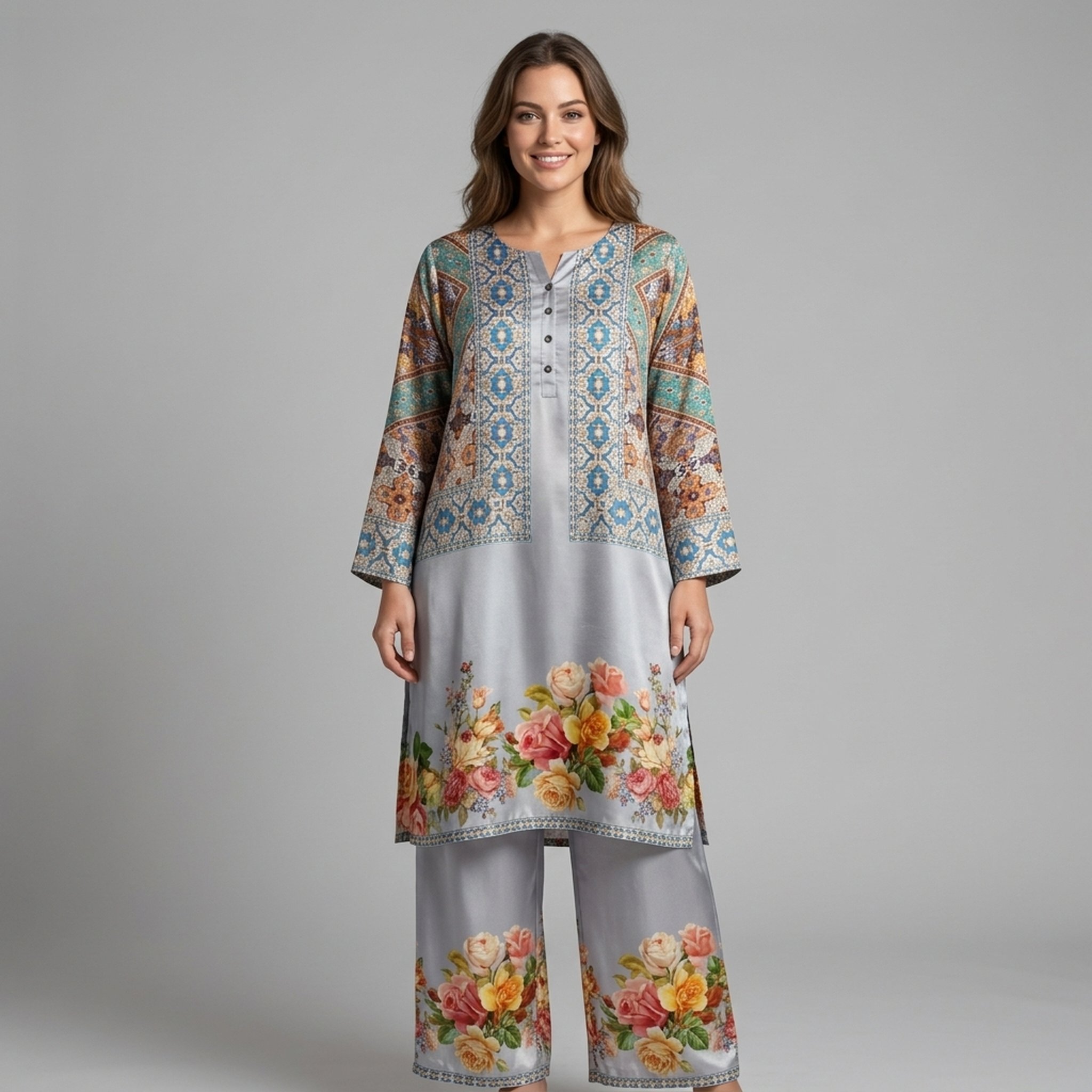 Crepe cort set