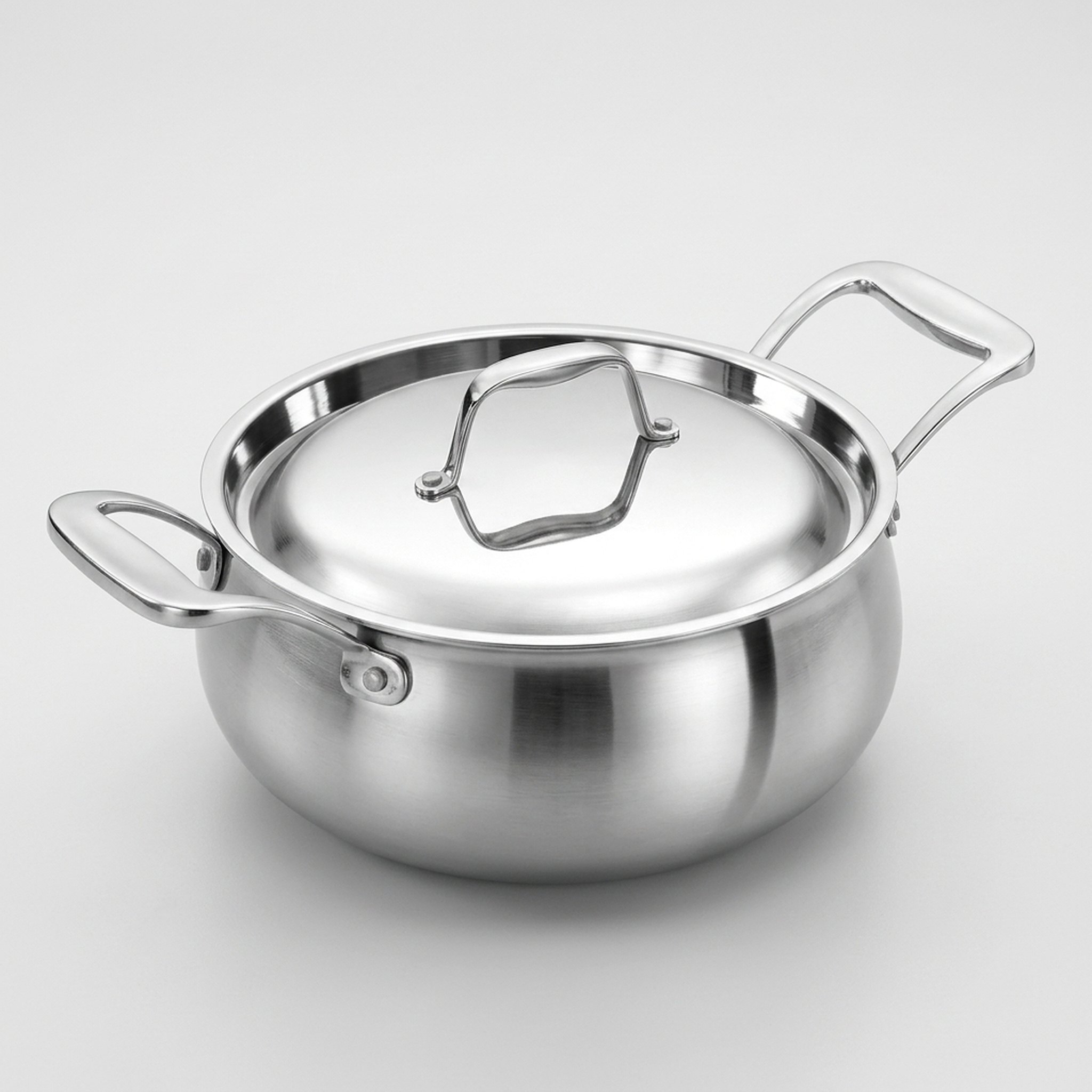 Mahavir Crockery Stainless Steel Cooking Pot With Lid 3