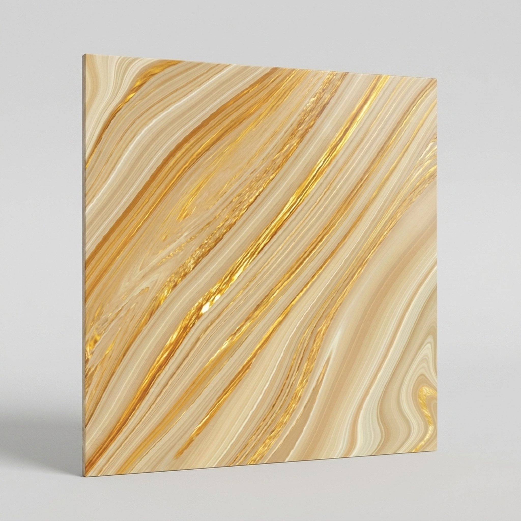 GURU JI DECOR AND ELECTRICAL Gold Swirl Marble Finish Wall Panel 4