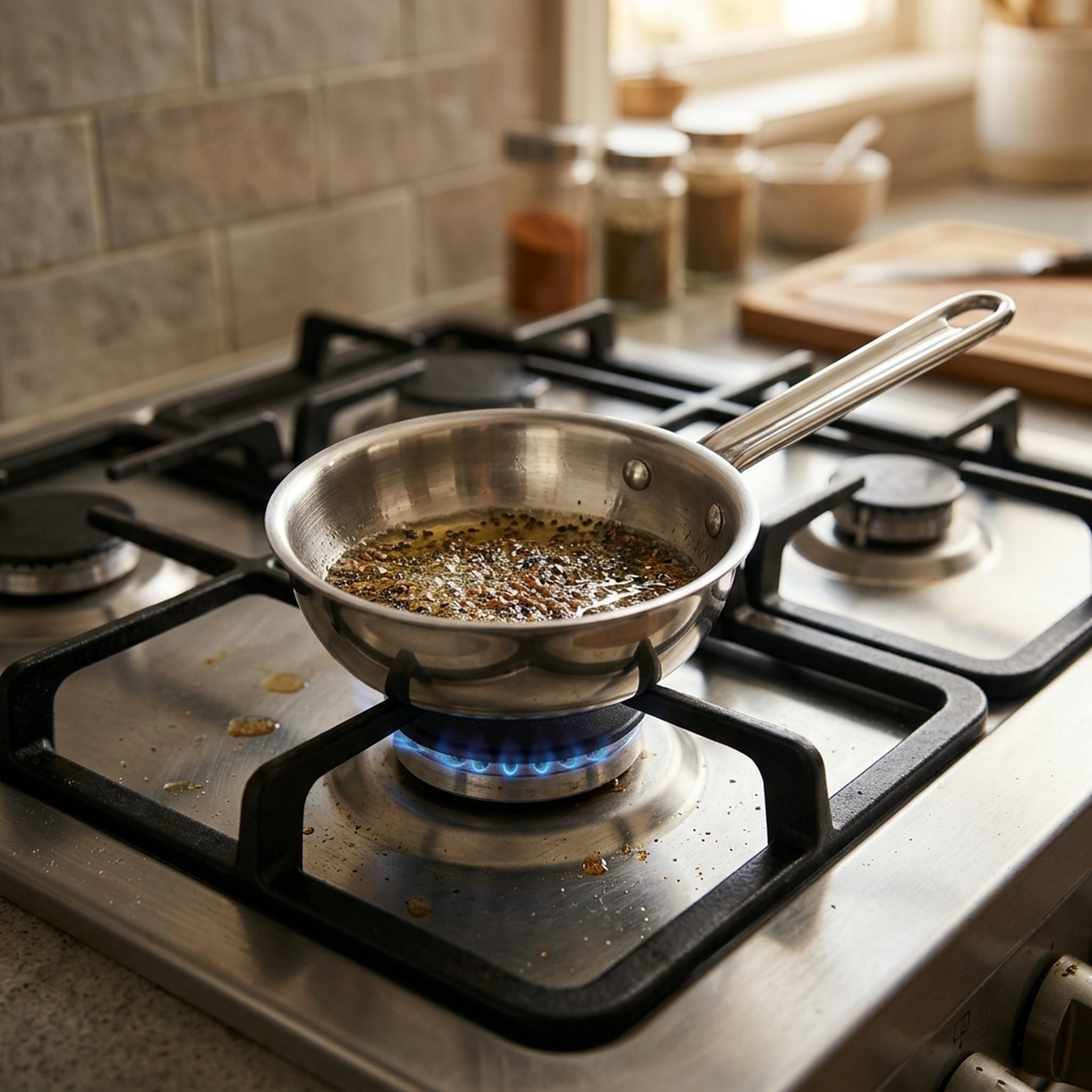 Hawkins Stainless Steel Tadka Pan