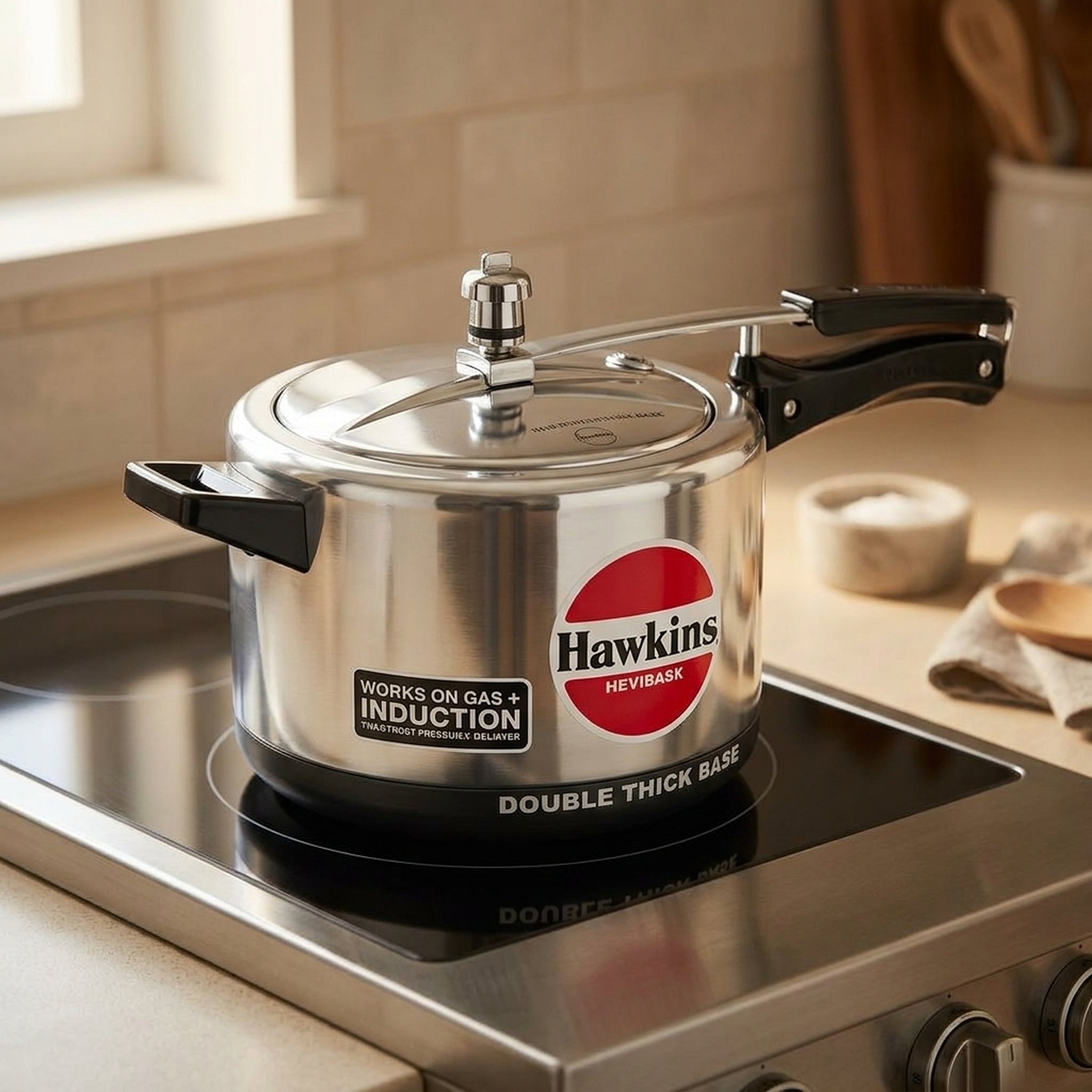 Hawkins Silver Induction Base Pressure Cooker