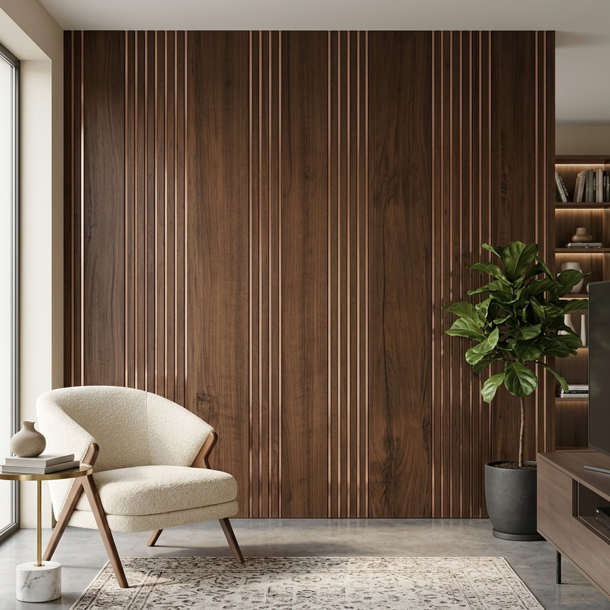GURU JI DECOR AND ELECTRICAL Wood Finish Decorative Wall Panel