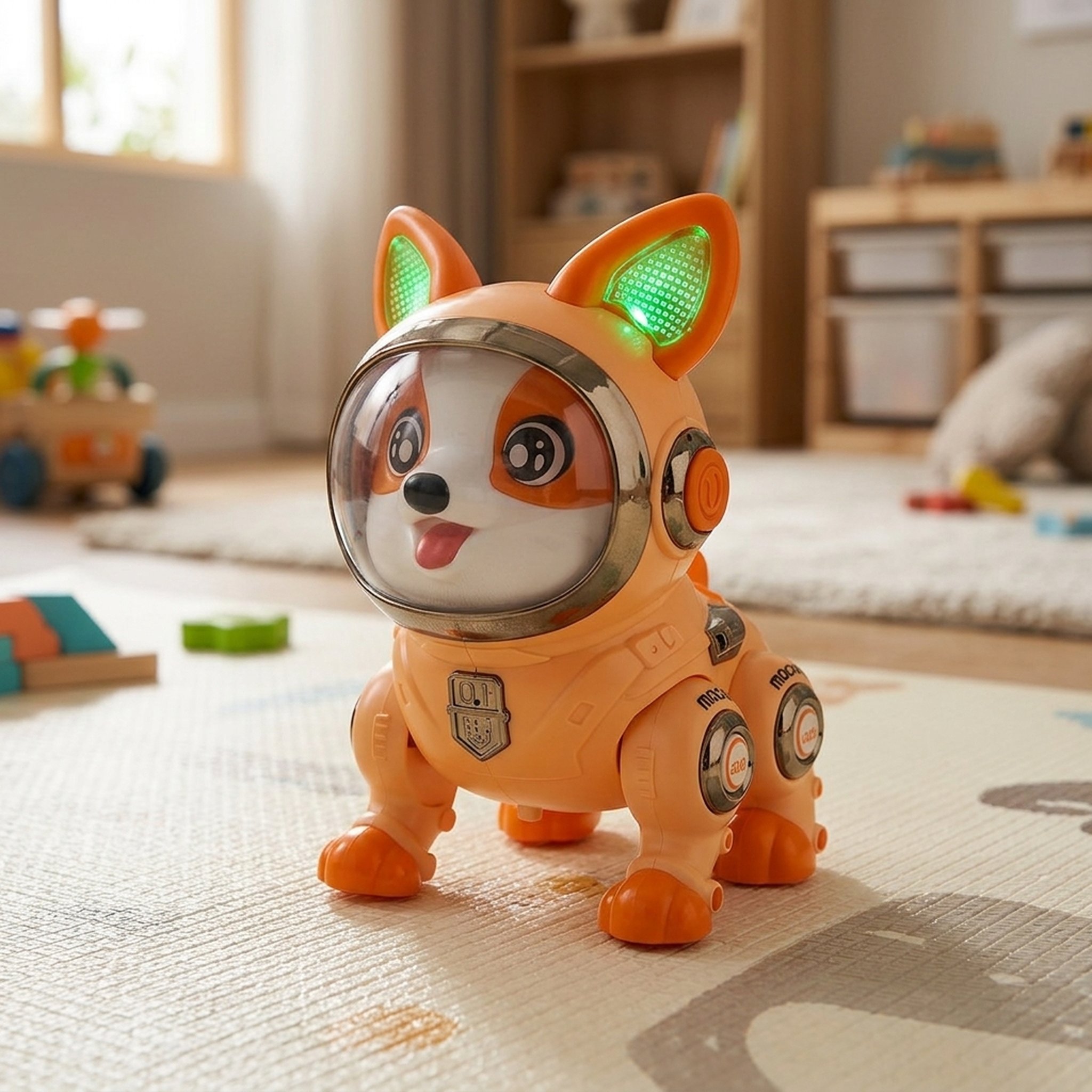 Kanha Toys & Gift Gallery Light-Up Robotic Astronaut Dog Toy