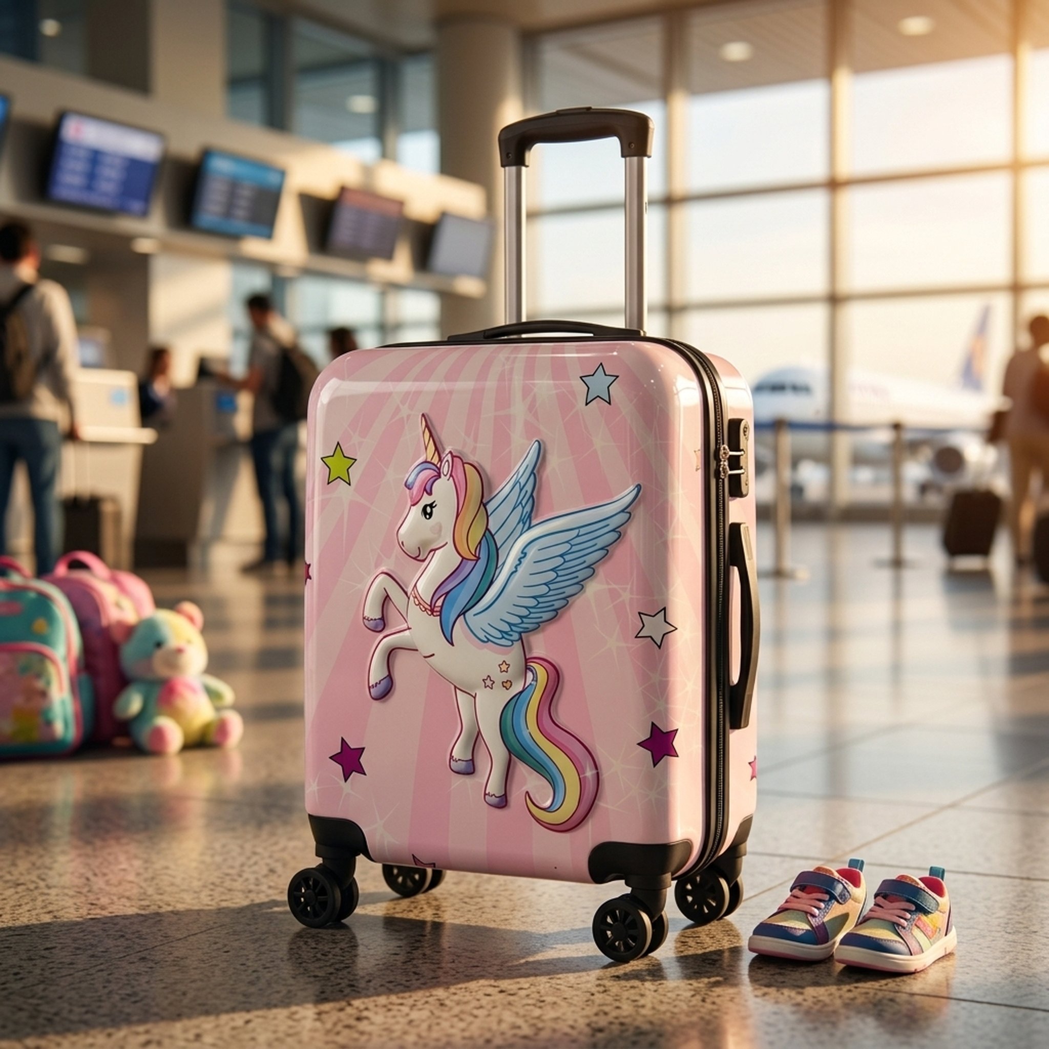 Kanha Toys & Gift Gallery Pink Unicorn Kids' Carry-On Suitcase