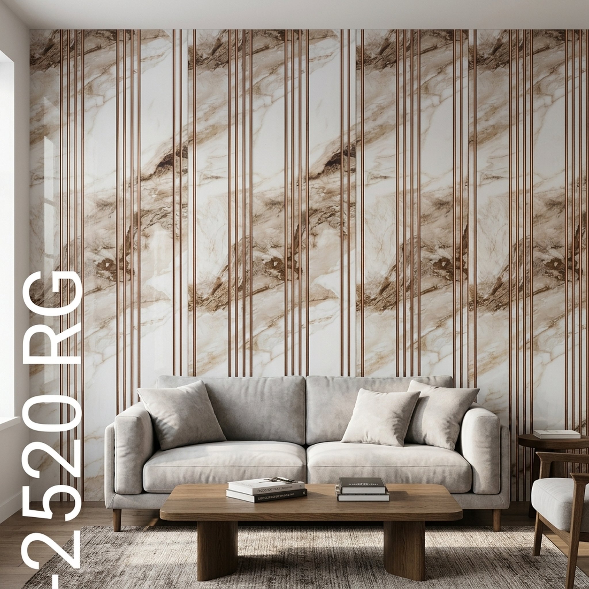 GURU JI DECOR AND ELECTRICAL Marble Design Vertical Striped Wall Panel