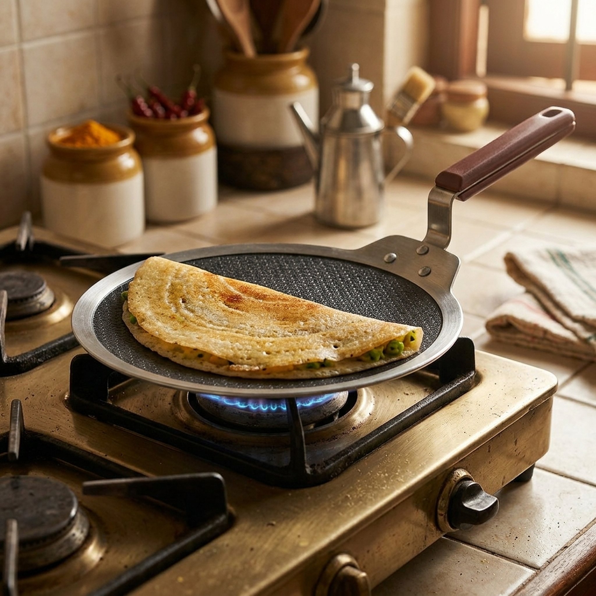 Hawkins Non-Stick Dosa Tawa with Handle