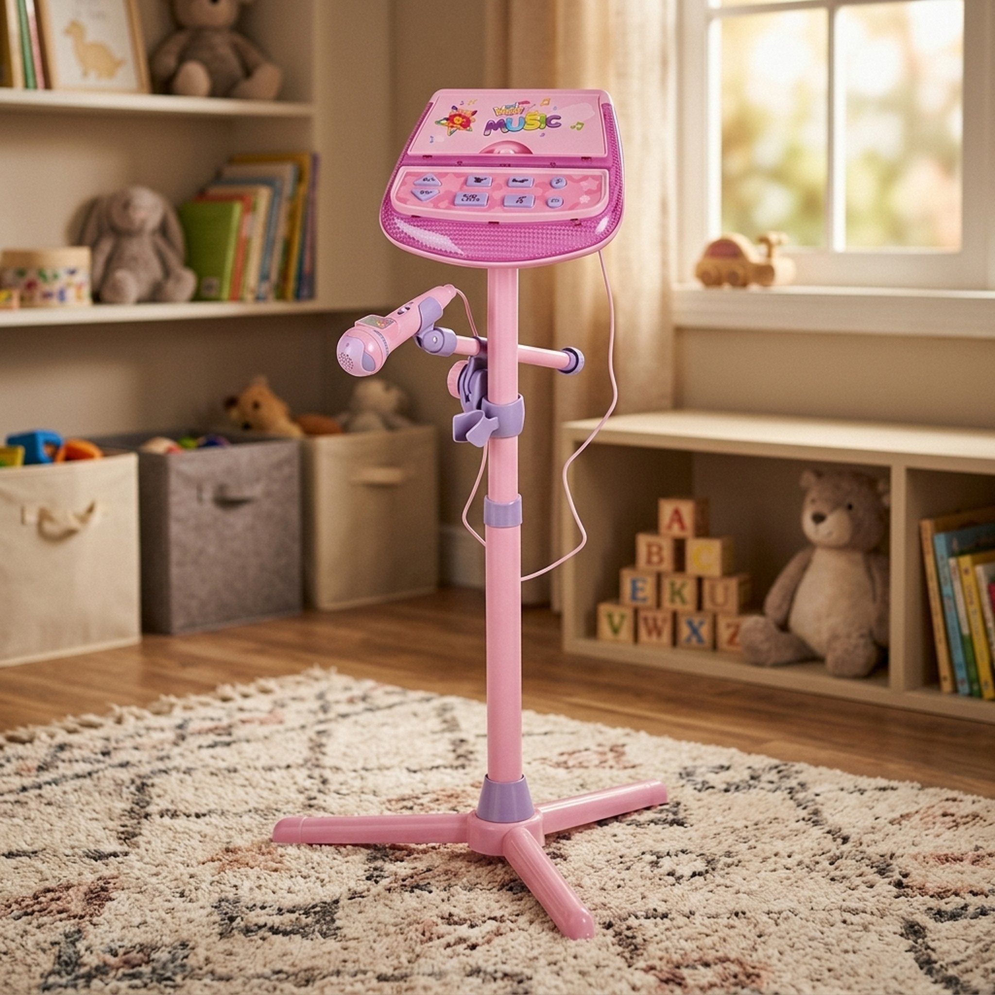 Kanha Toys & Gift Gallery Pink Children's Karaoke Microphone Set