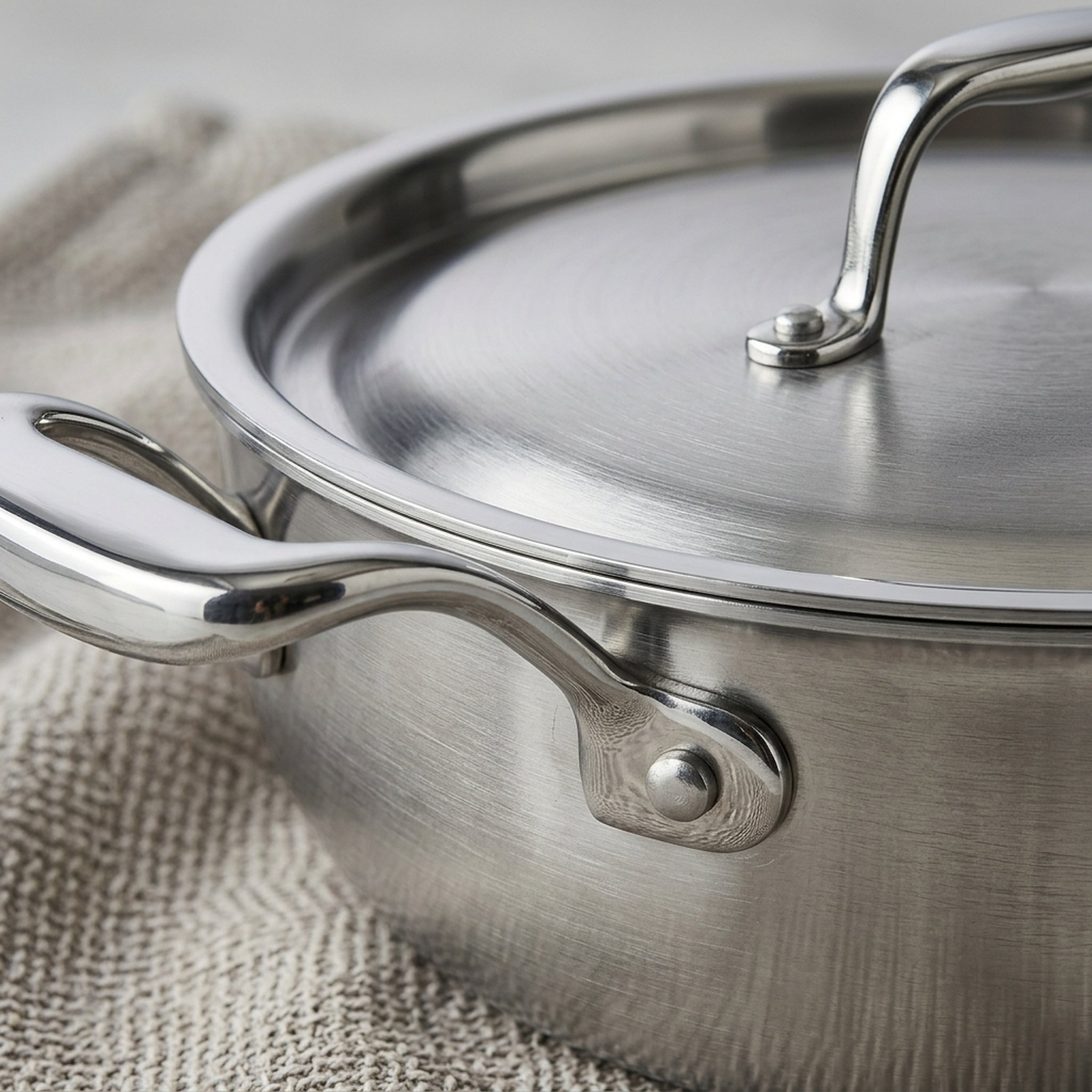 Mahavir Crockery Stainless Steel Cooking Pot with Lid 3