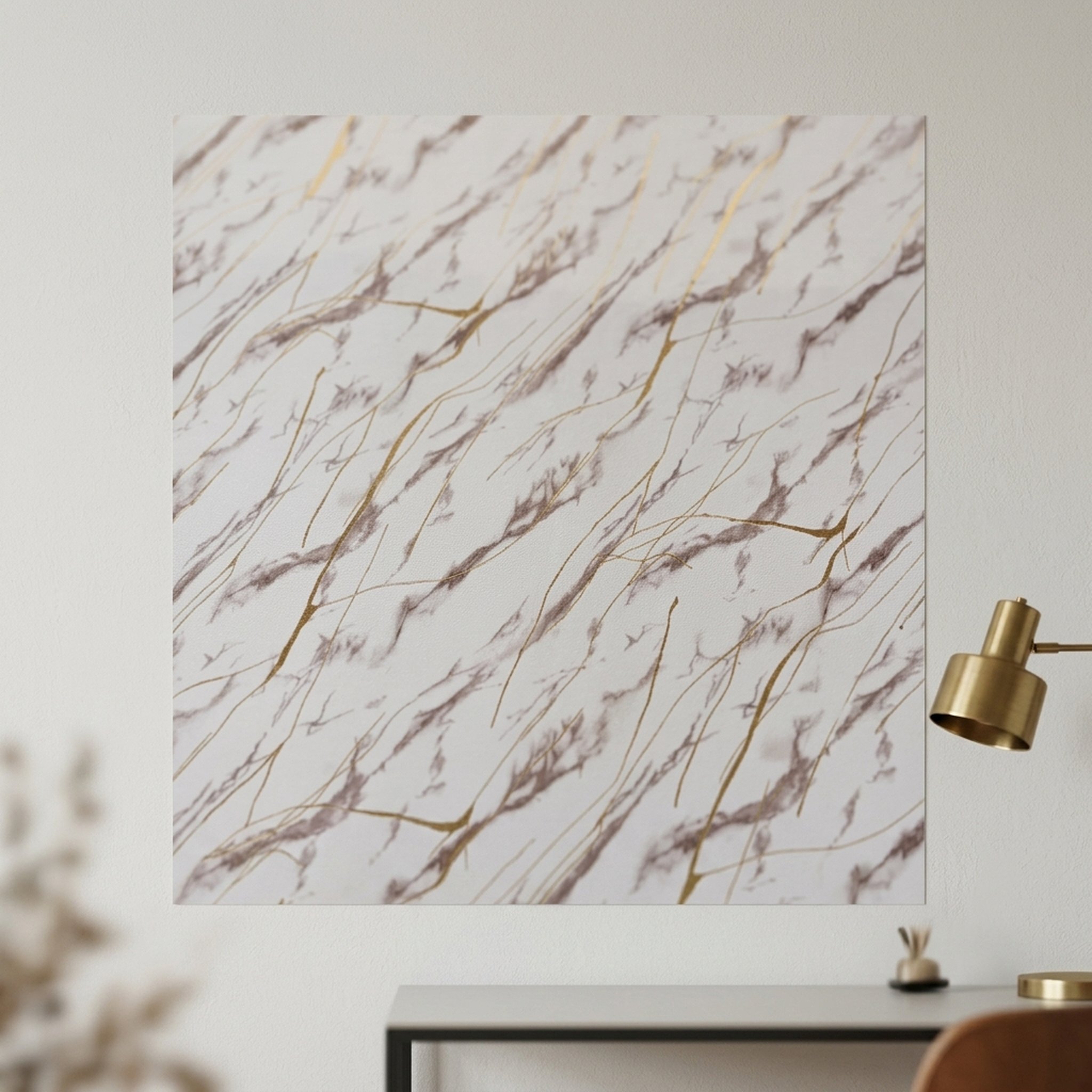GURU JI DECOR AND ELECTRICAL Elegant Marble Gold Vein Wallpaper 4