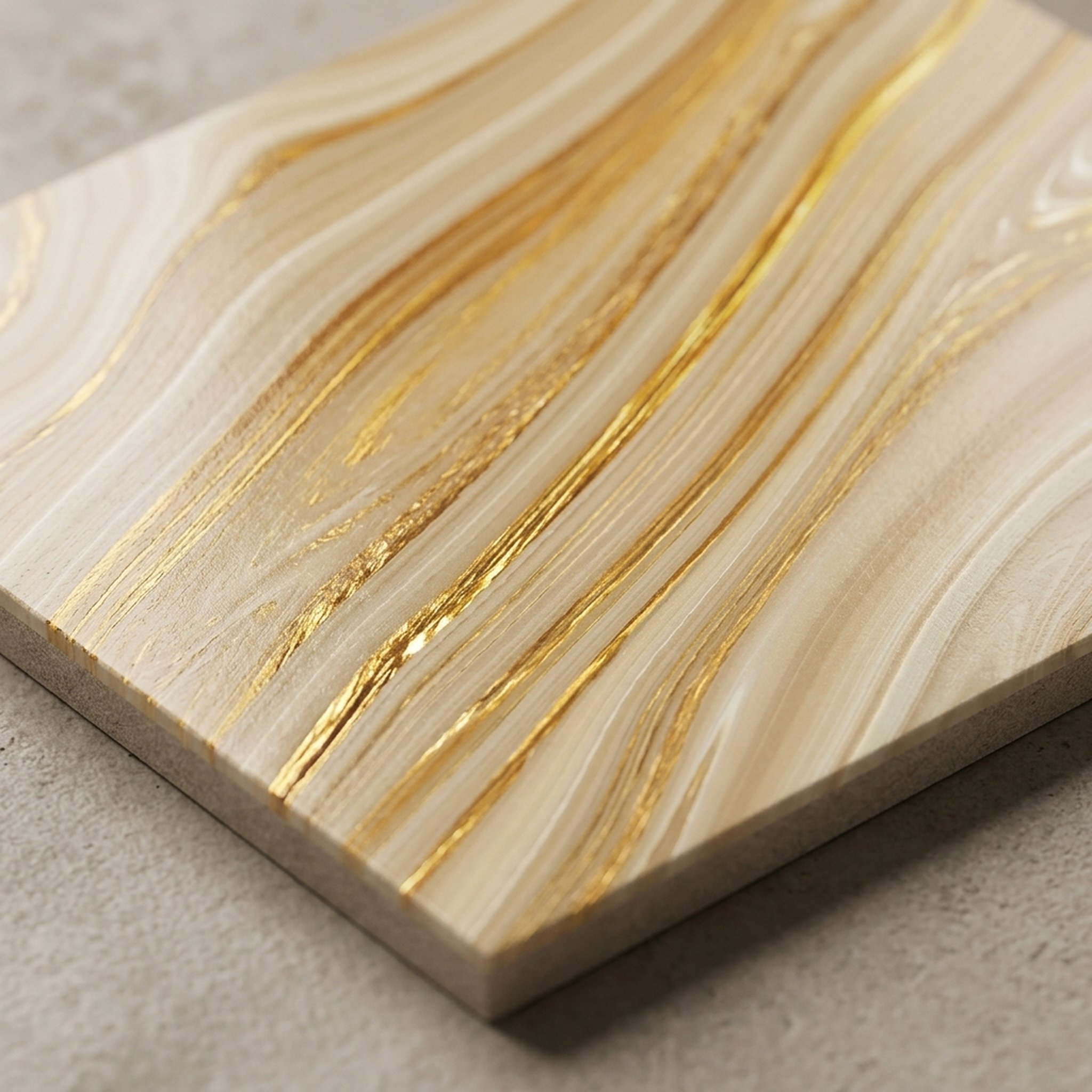GURU JI DECOR AND ELECTRICAL Gold Swirl Marble Finish Wall Panel 3