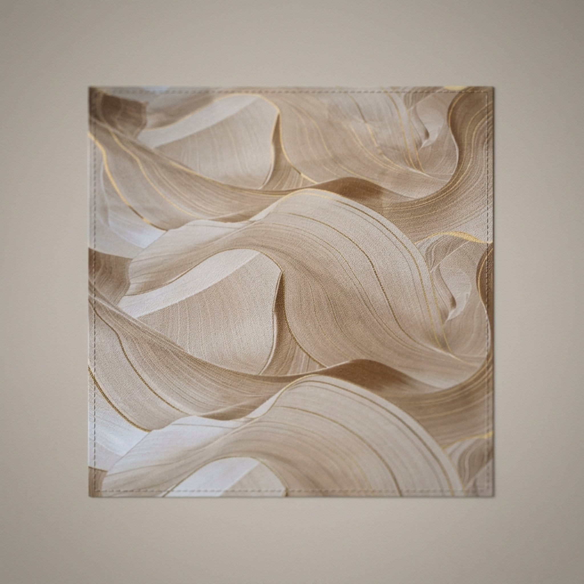 GURU JI DECOR AND ELECTRICAL Abstract Wavy Beige Wall Decor 4