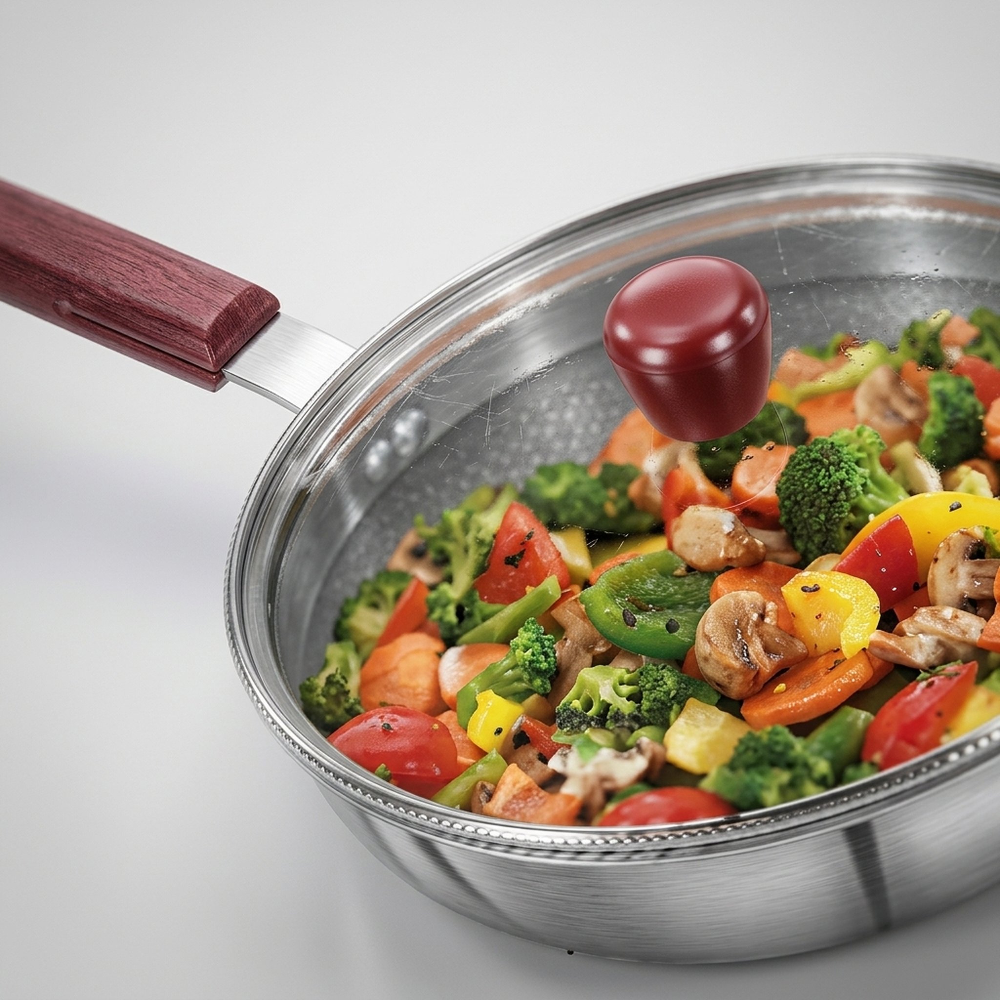 Hawkins Stainless Steel Deep Fry Pan With Lid 3