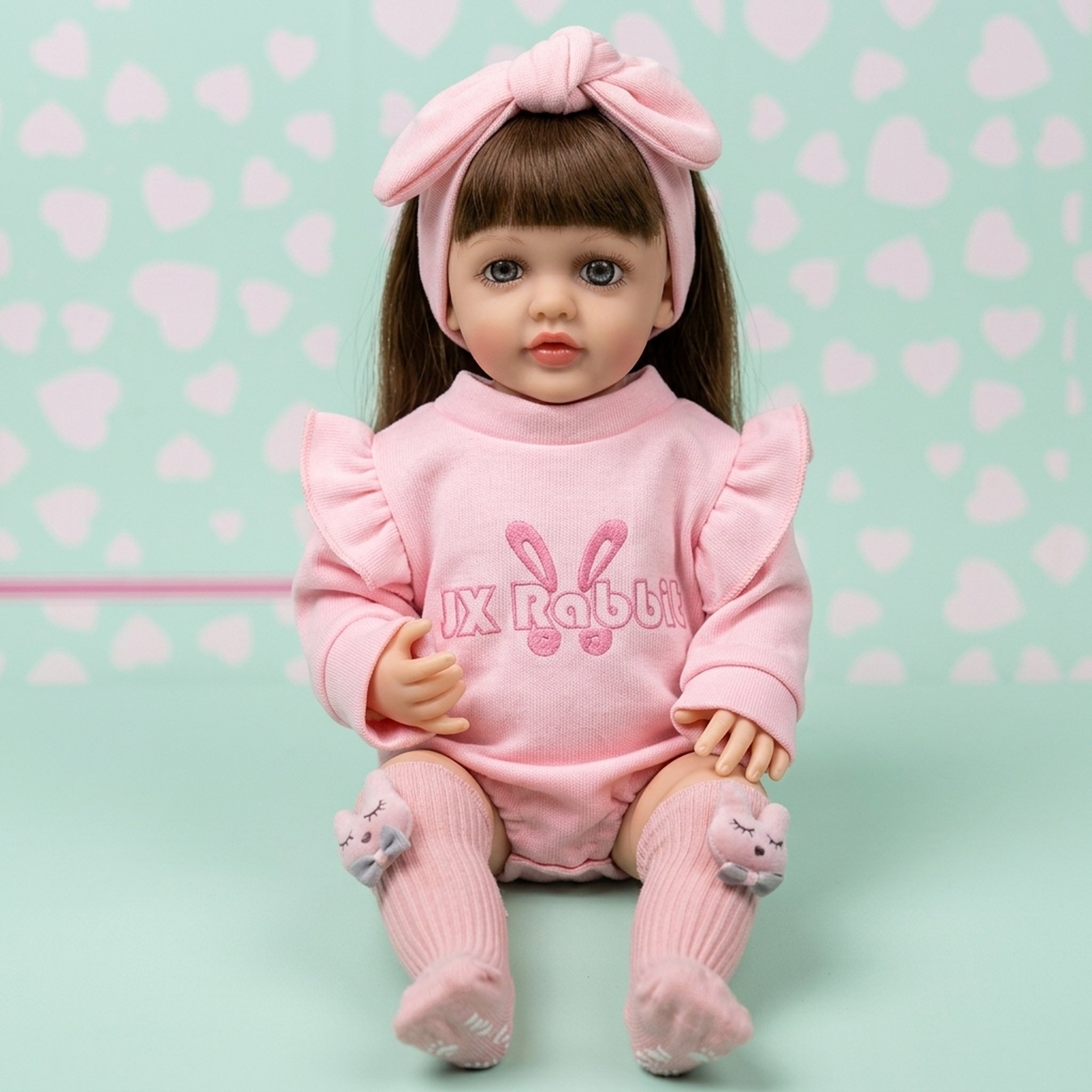 Kanha Toys & Gift Gallery Lifelike Baby Doll with Pink Outfit 3