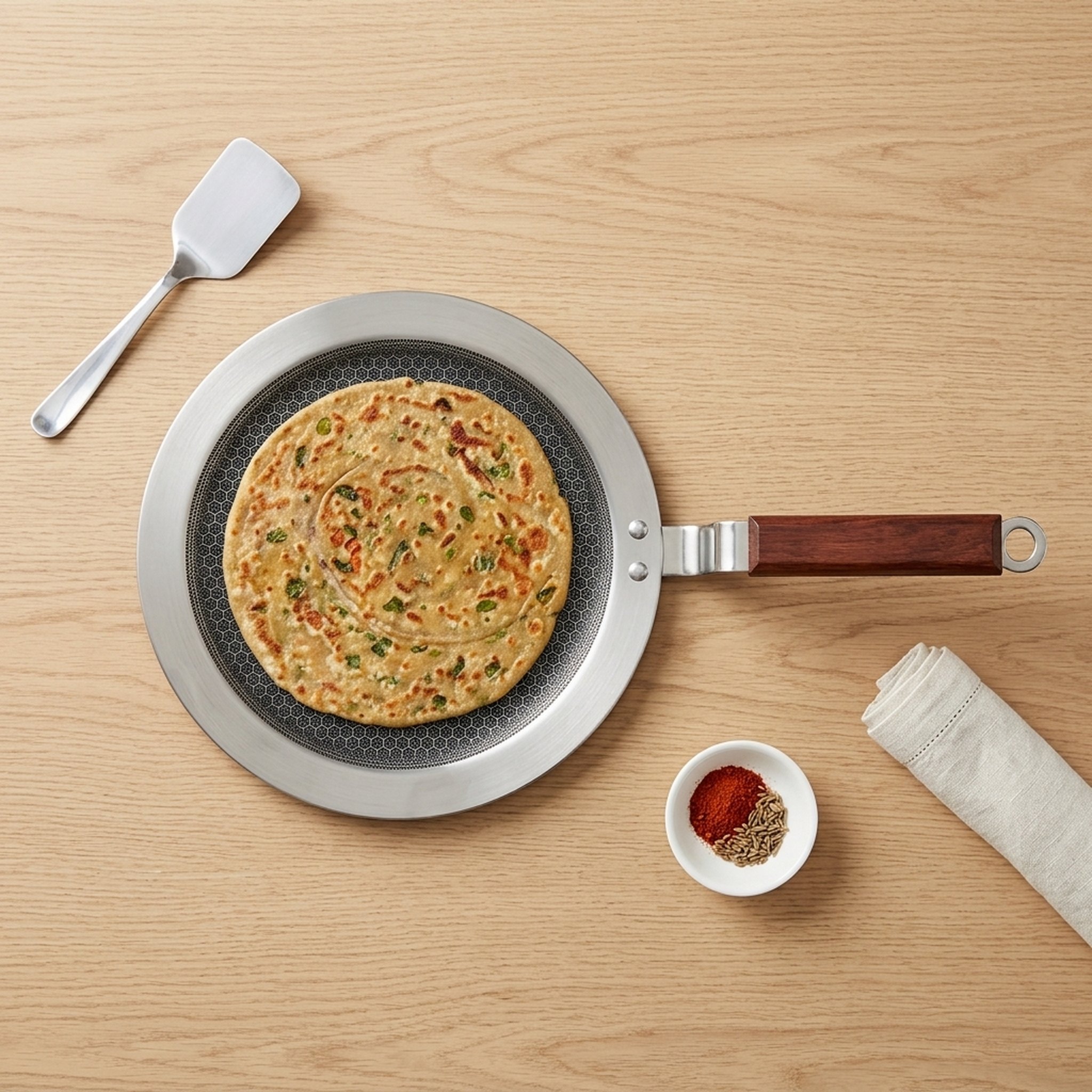 Hawkins Stainless Steel Nonstick Paratha Tawa 5