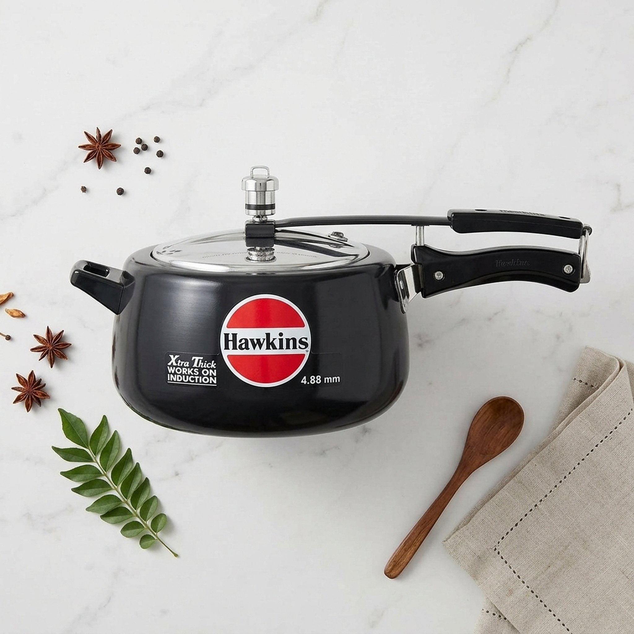 Hawkins Black Induction Base Pressure Cooker 4