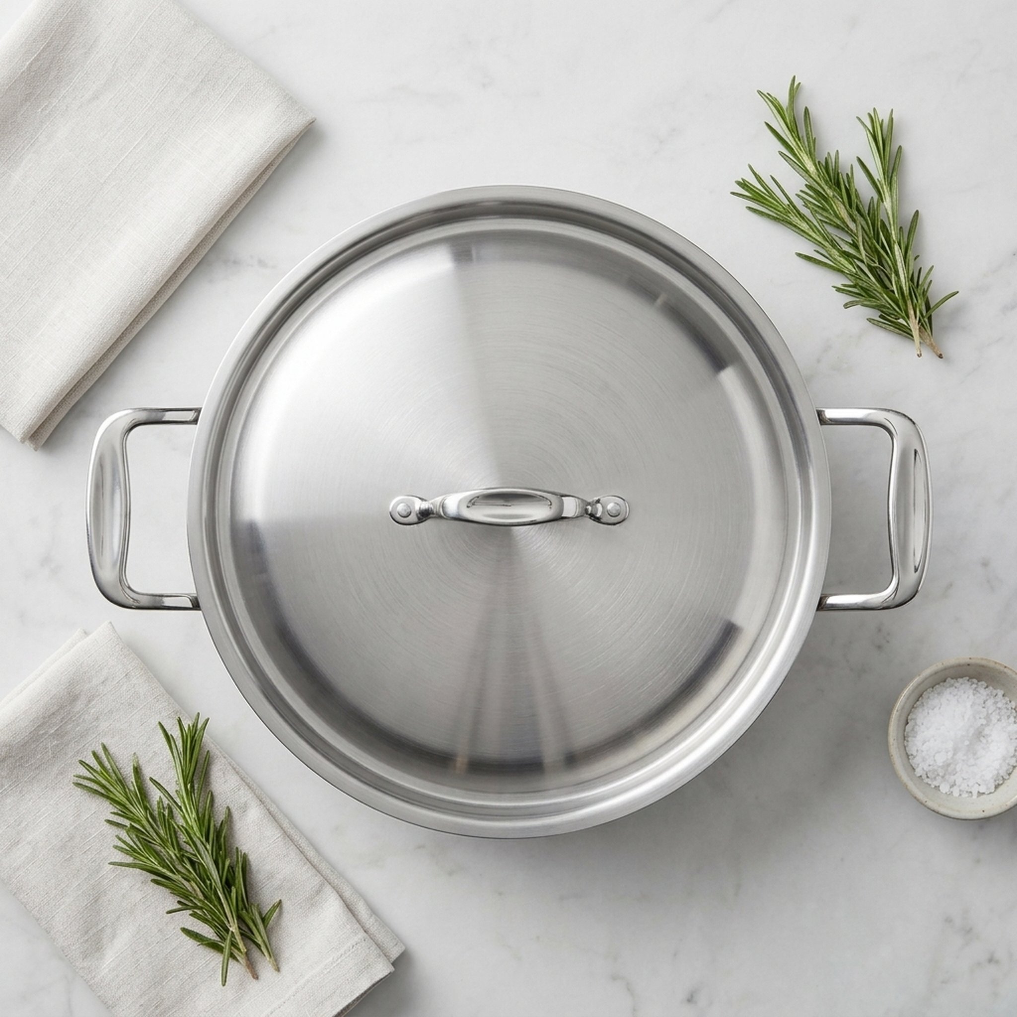 Mahavir Crockery Stainless Steel Cooking Pot with Lid 5