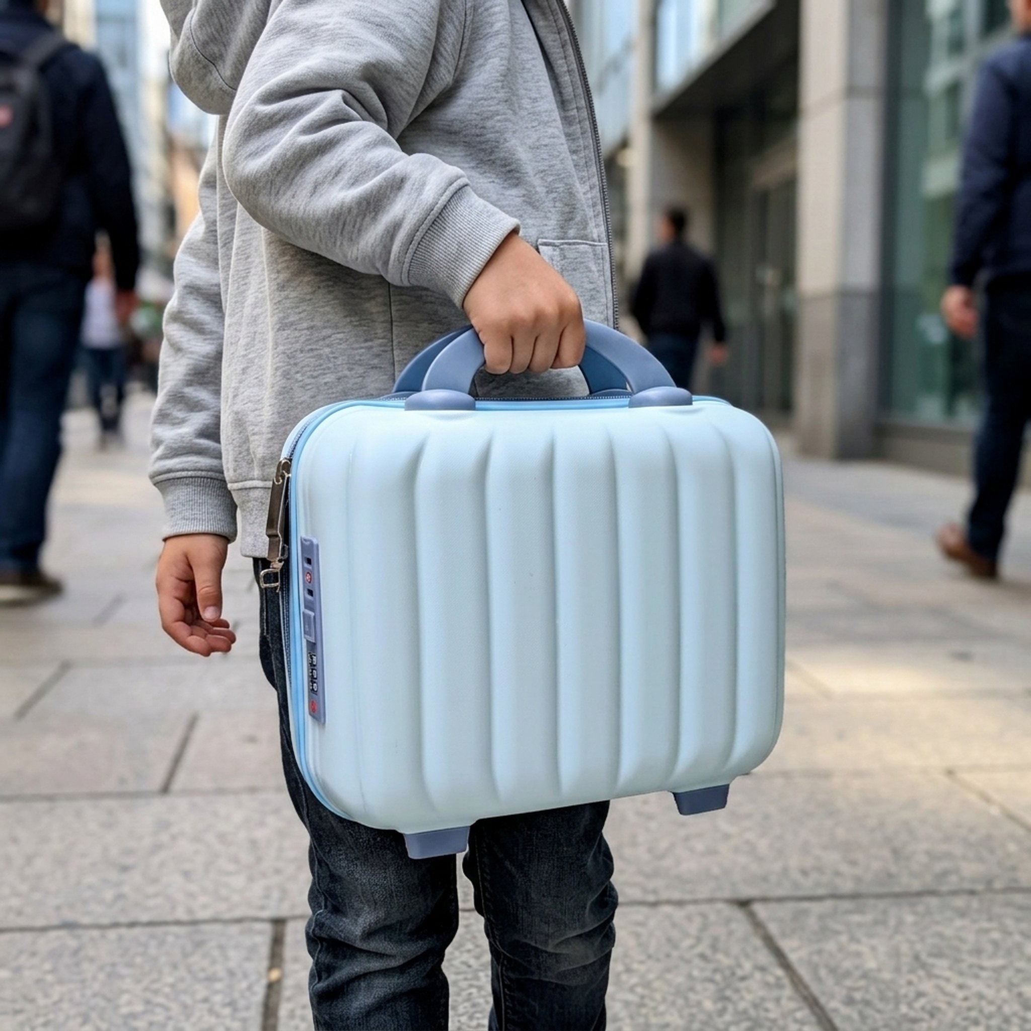 Kanha Toys & Gift Gallery Light Blue Hard Shell Vanity Case 5