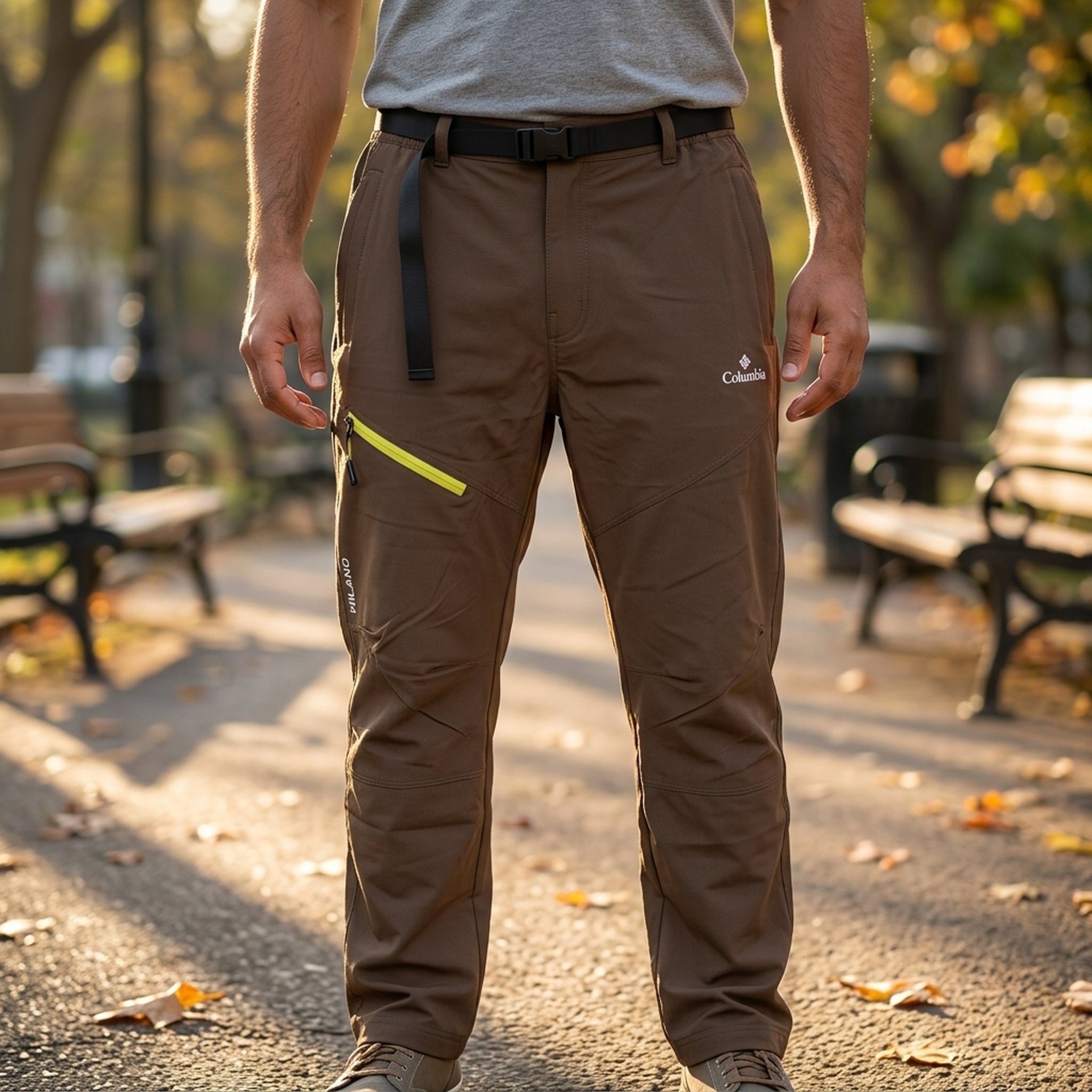 Men's Brown Outdoor Performance Trousers 5