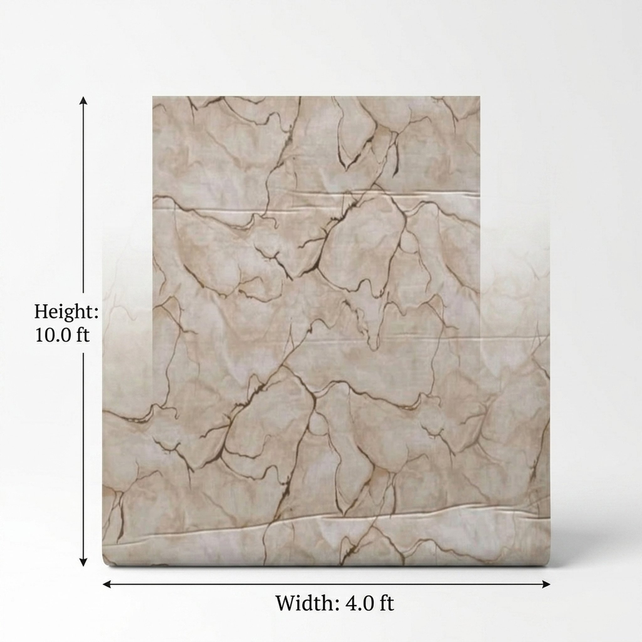 GURU JI DECOR AND ELECTRICAL Beige Cracked Earth Textured Wallpaper 2