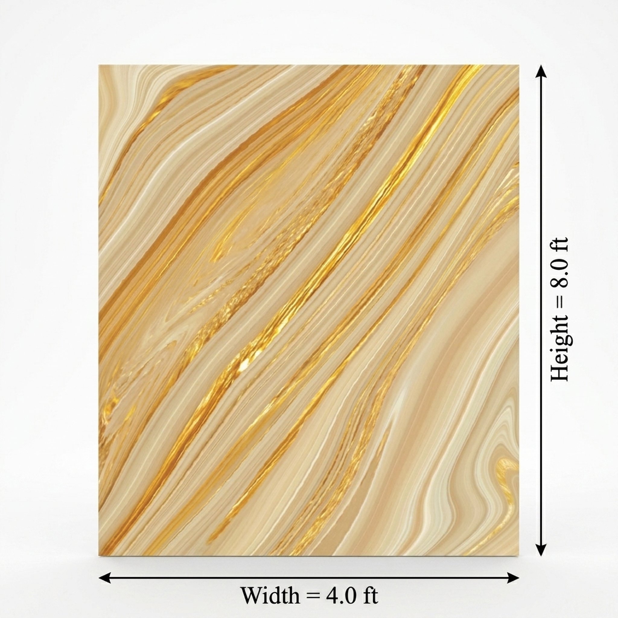 GURU JI DECOR AND ELECTRICAL Gold Swirl Marble Finish Wall Panel 2