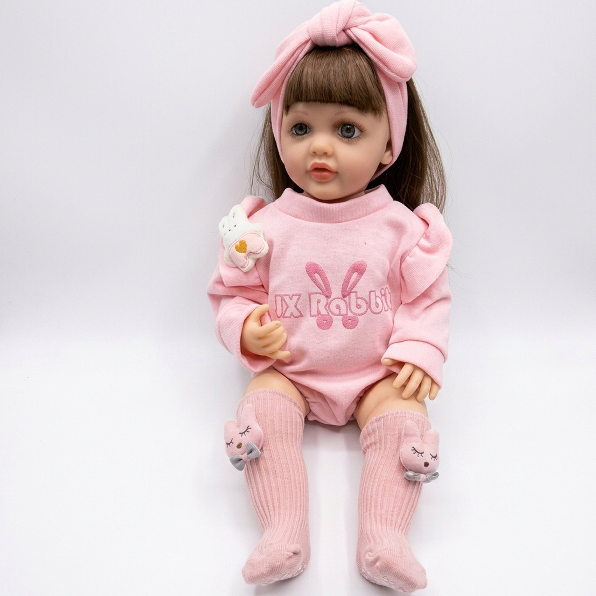 Kanha Toys & Gift Gallery Lifelike Baby Doll with Pink Outfit 2
