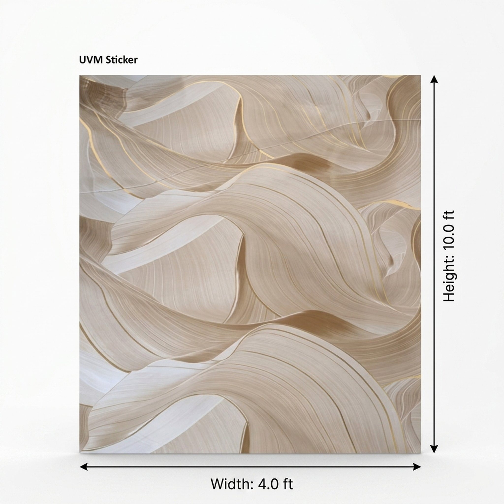 GURU JI DECOR AND ELECTRICAL Abstract Wavy Beige Wall Decor 3