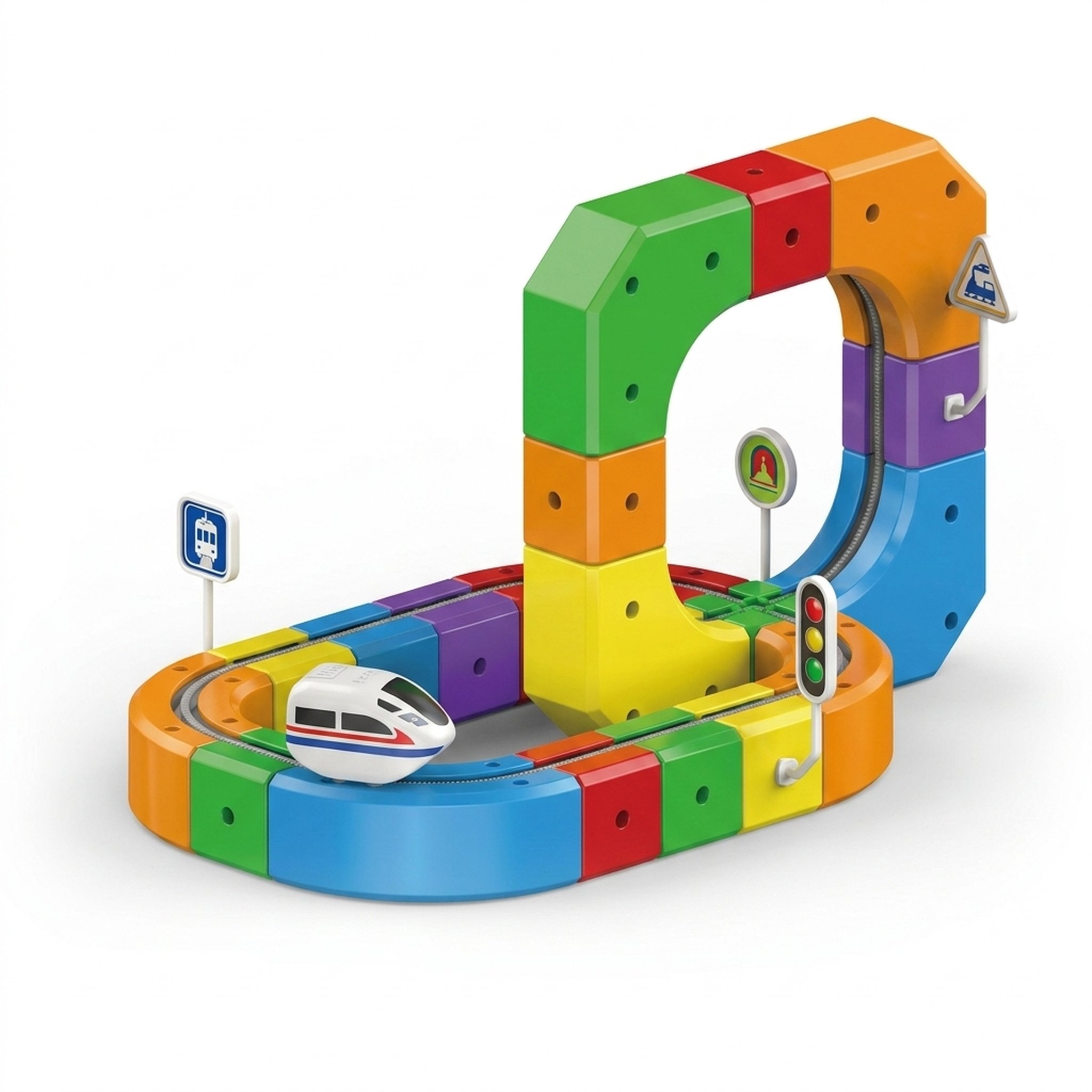 Kanha Toys & Gift Gallery Colorful Magnetic Train Track Set 2