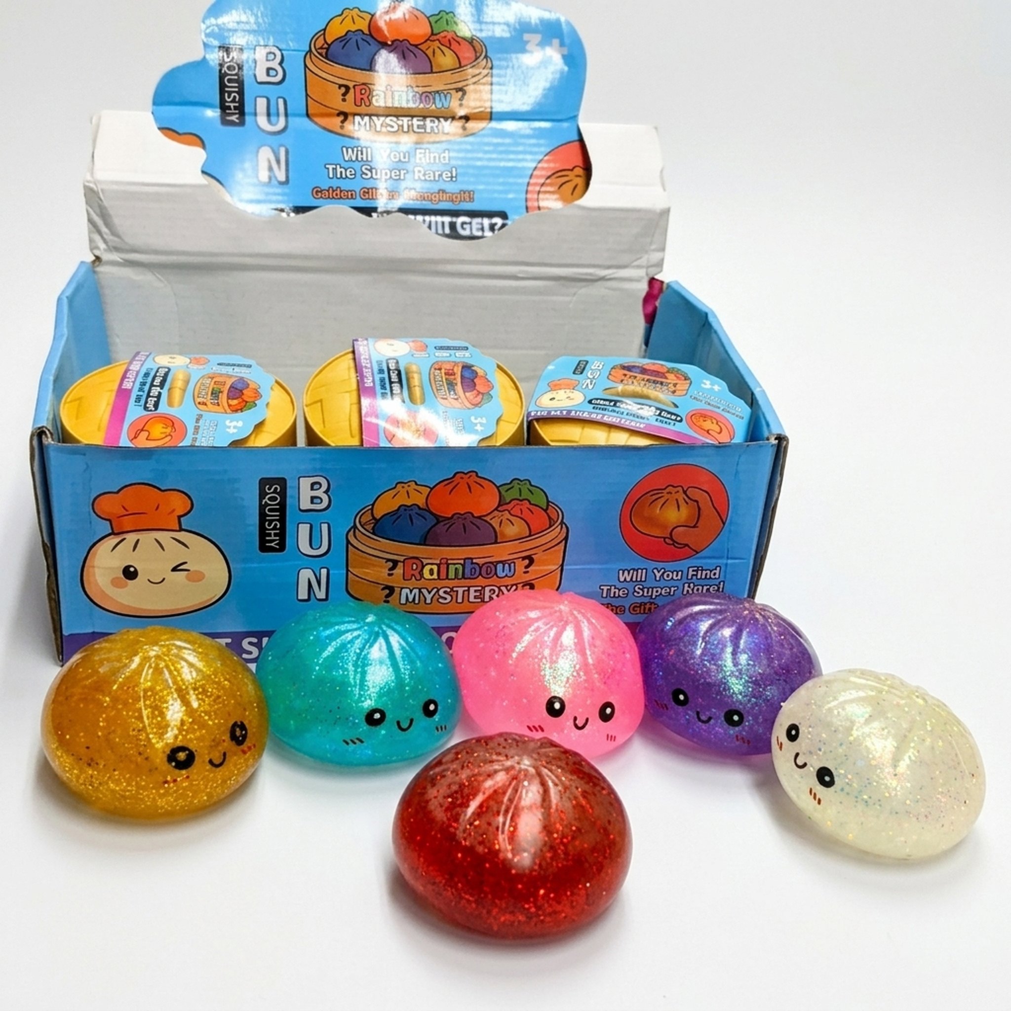 Kanha Toys & Gift Gallery Glittery Squishy Mystery Bun Toys 2