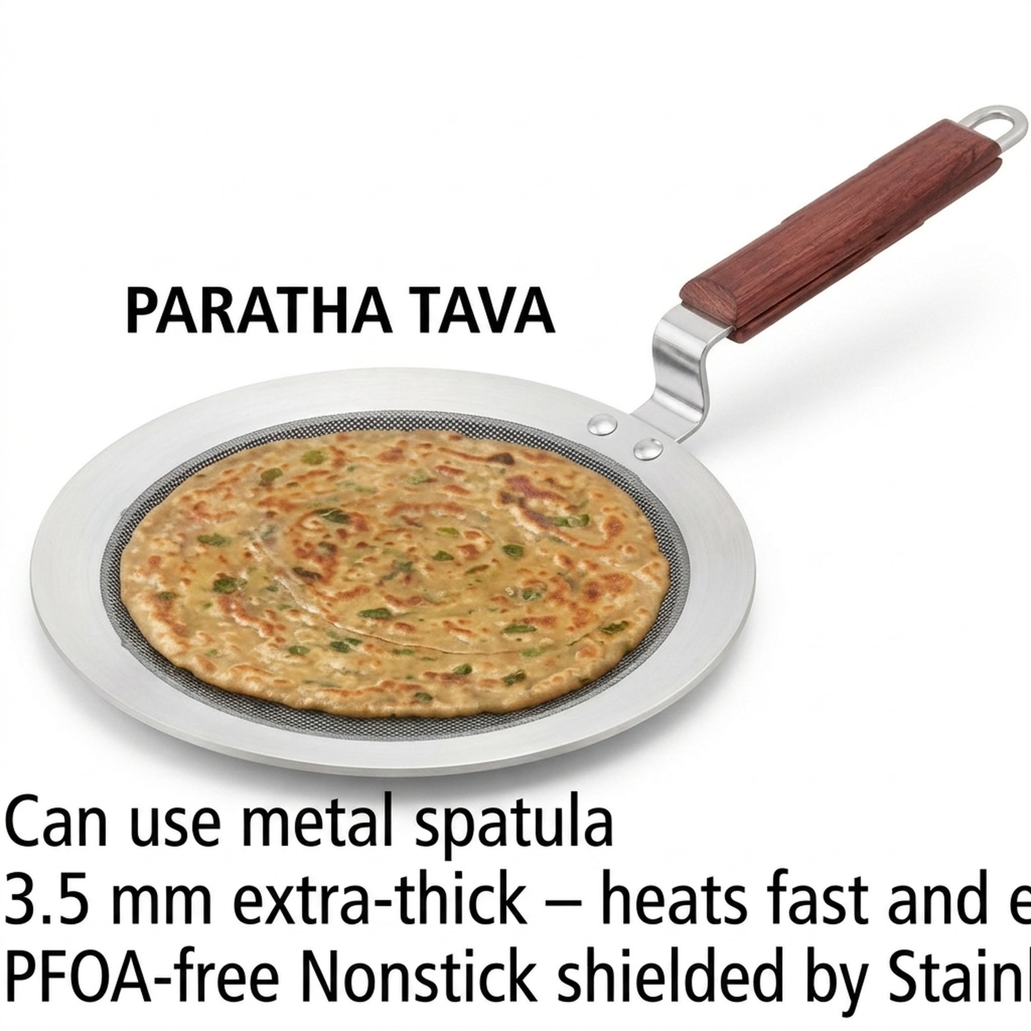 Hawkins Stainless Steel Nonstick Paratha Tawa 2