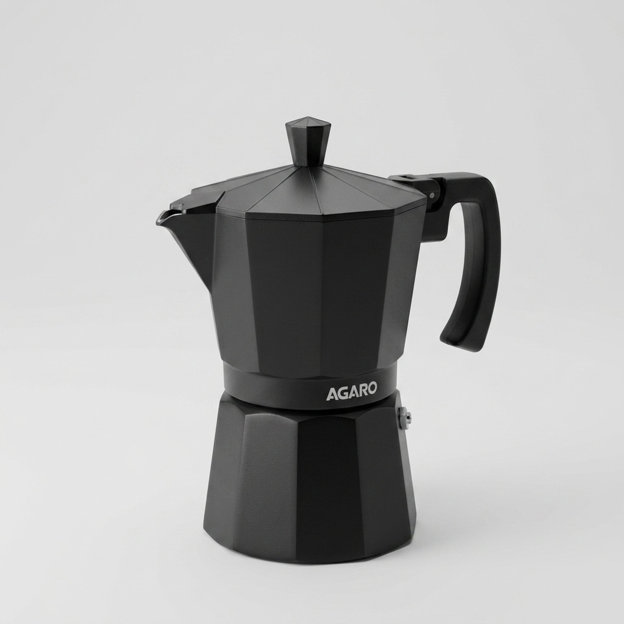 India crockery house & gift palace Black Faceted Stovetop Coffee Maker 5