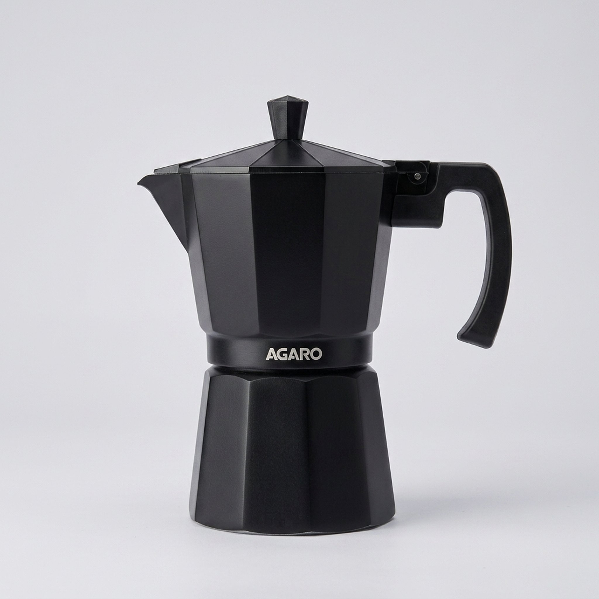 India crockery house & gift palace Black Faceted Stovetop Coffee Maker 2