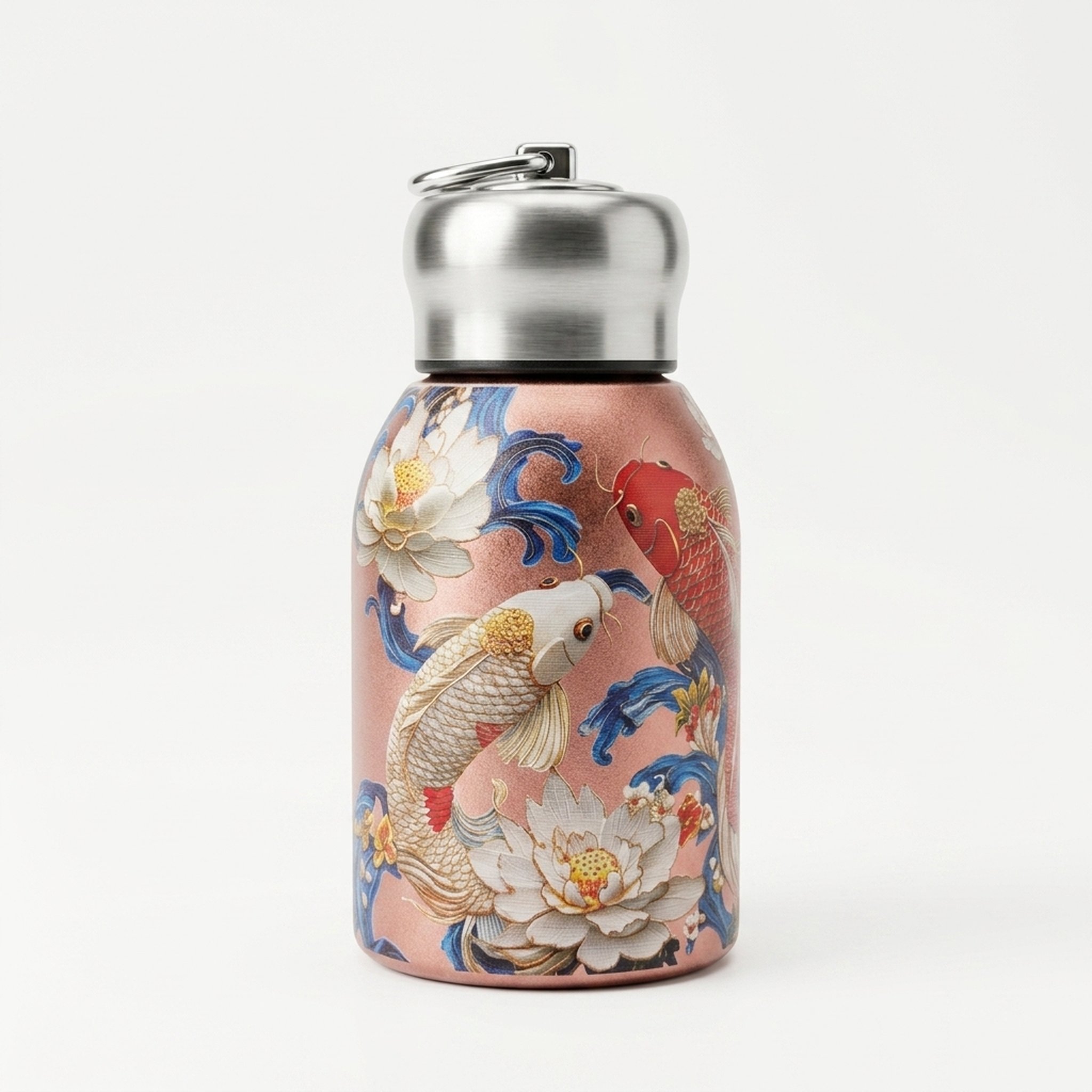Designer Koi Print Insulated Flask 2