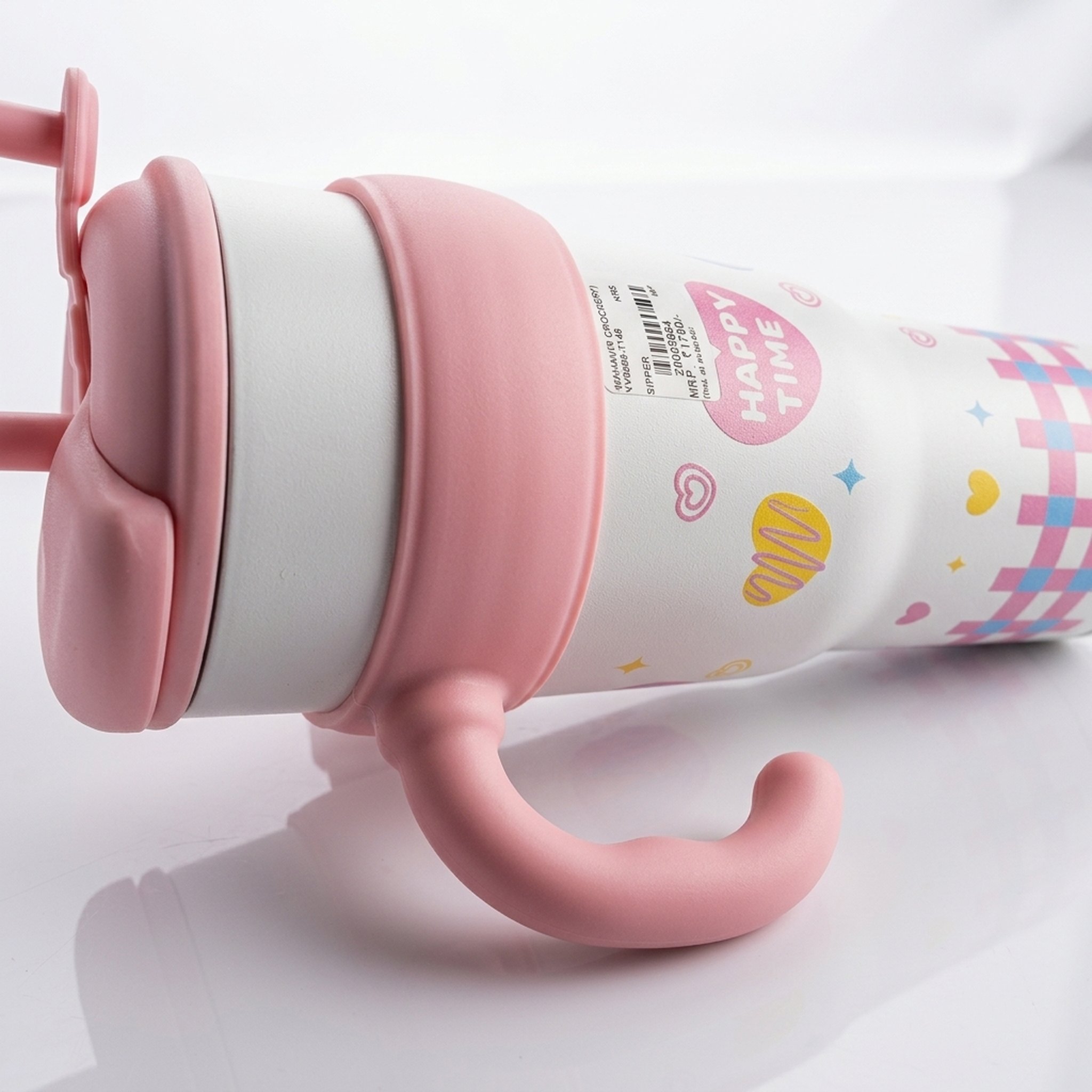 Mahavir Crockery Insulated Kids' Tumbler With Straw and Handle 3