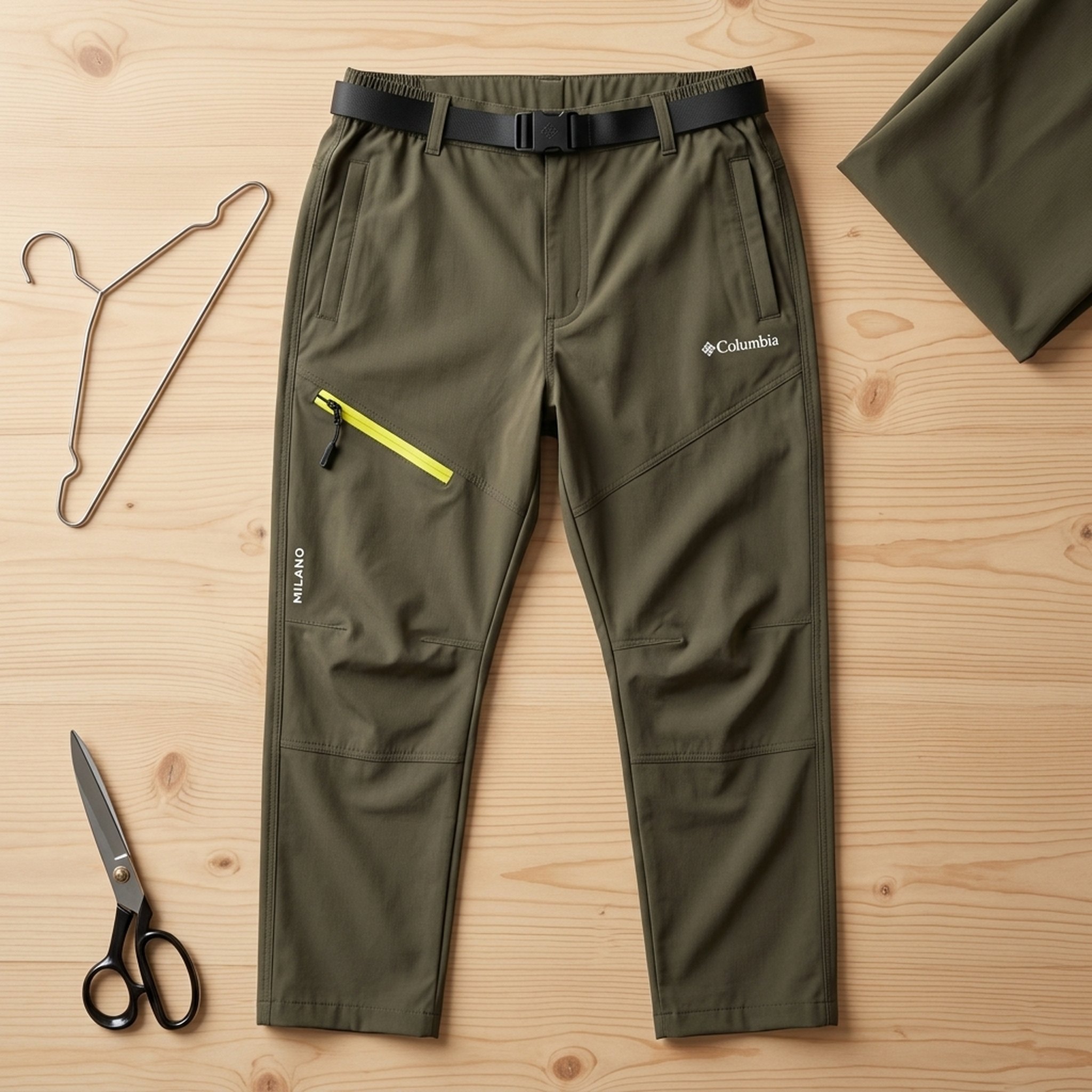 Men's Olive Green Outdoor Pants 3