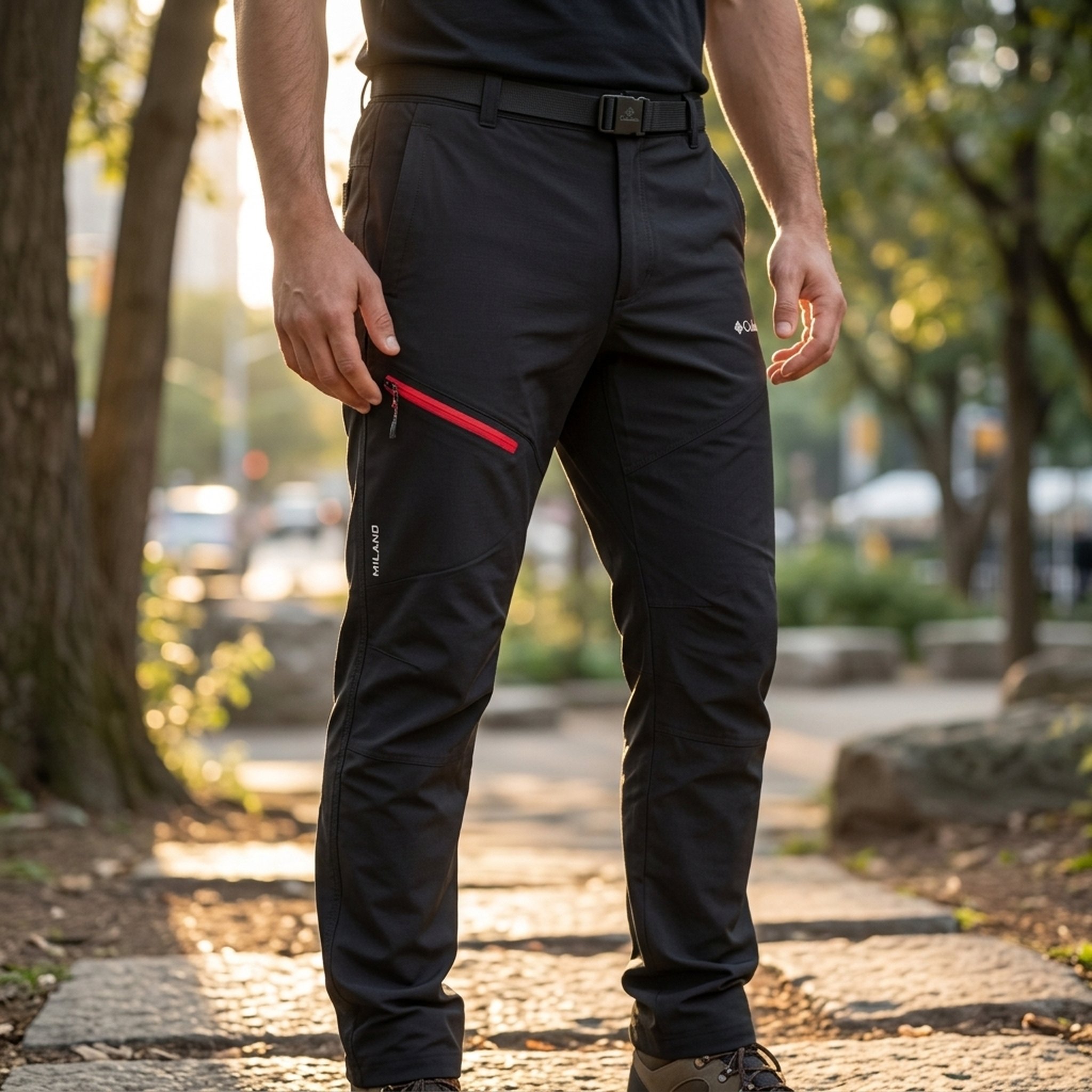 Men's Black Convertible Outdoor Pants 2