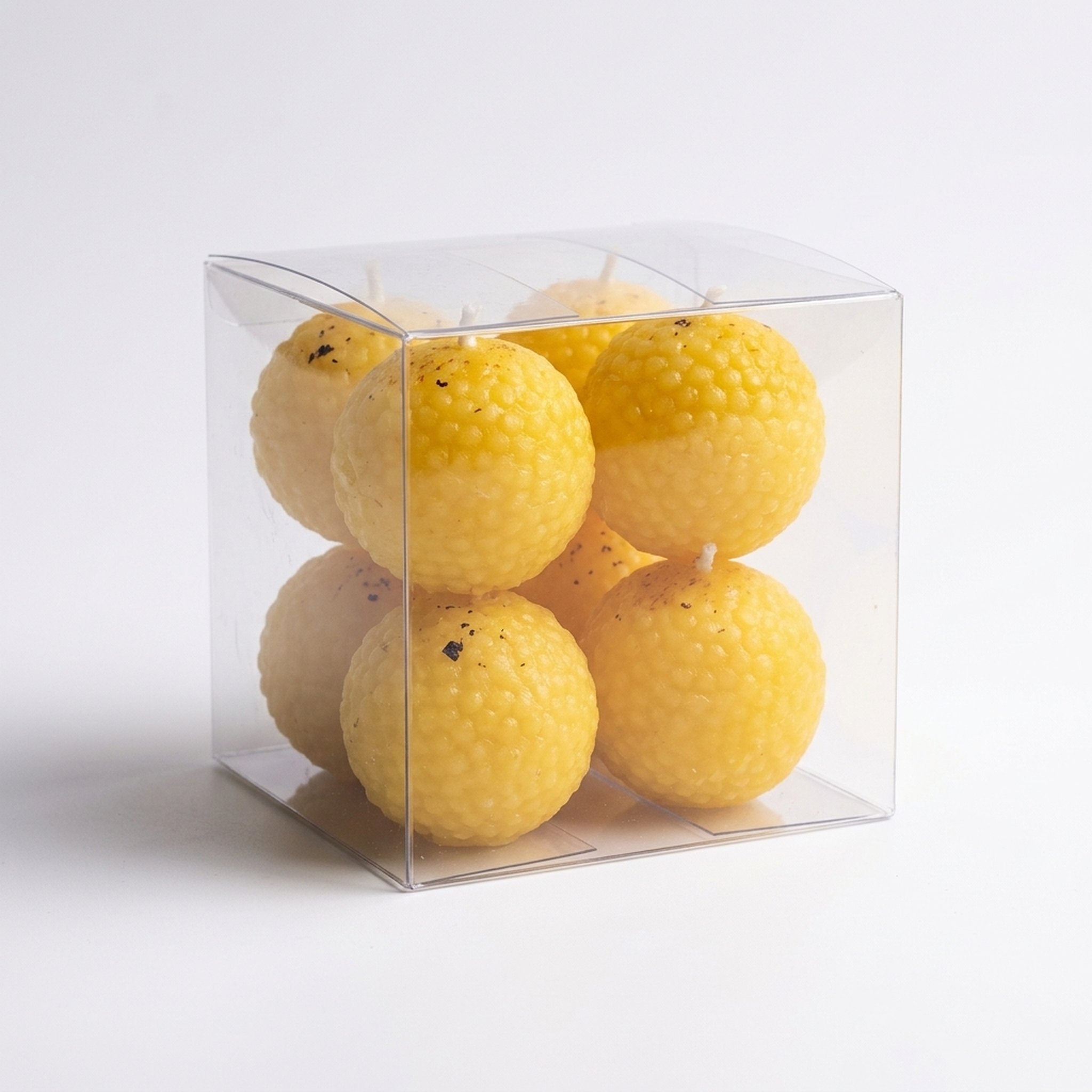 R Shanor essentials Yellow Laddu Scented Wax Candles 4