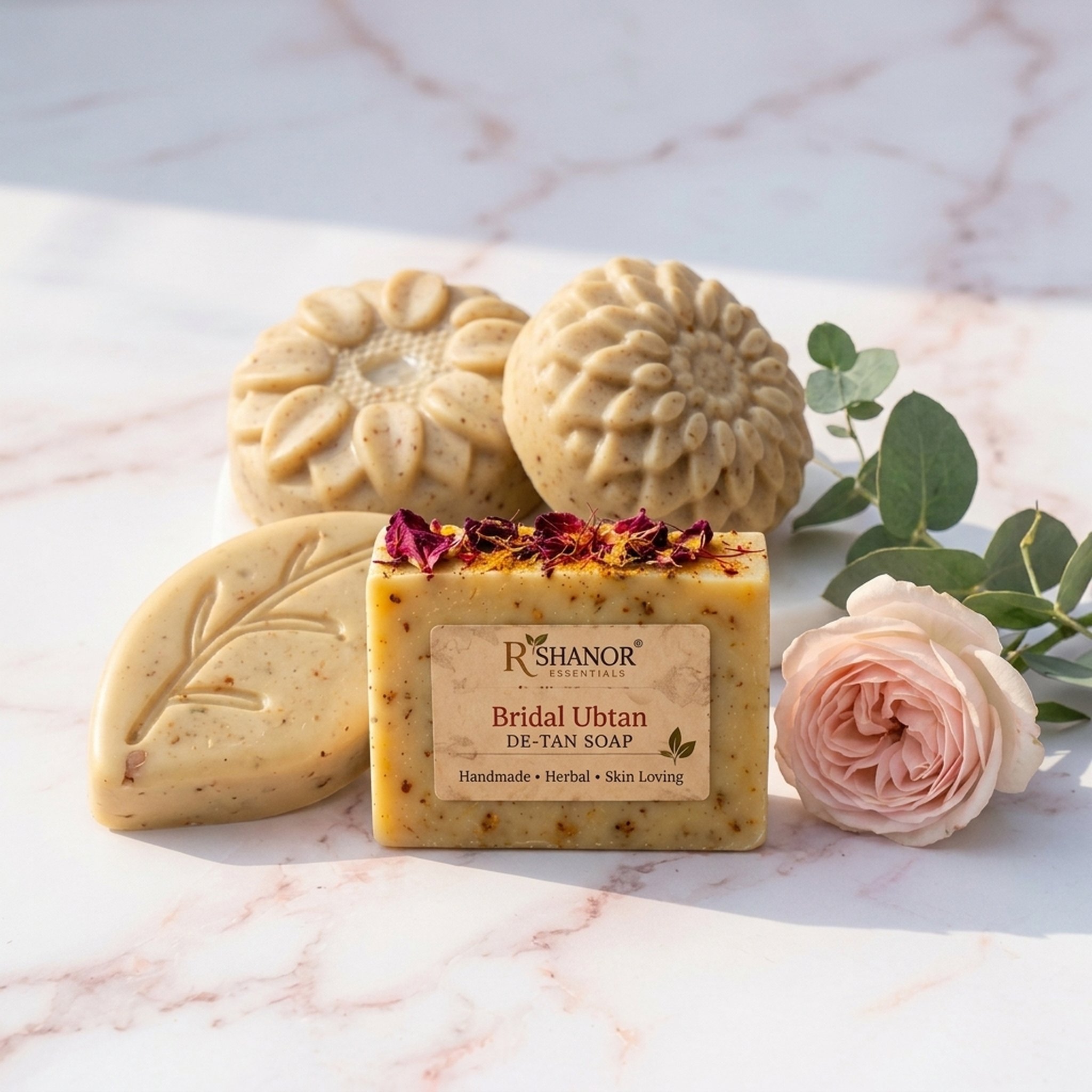 Natural Herbal bridalbubtan De-Tan Soap infused with saffron 2
