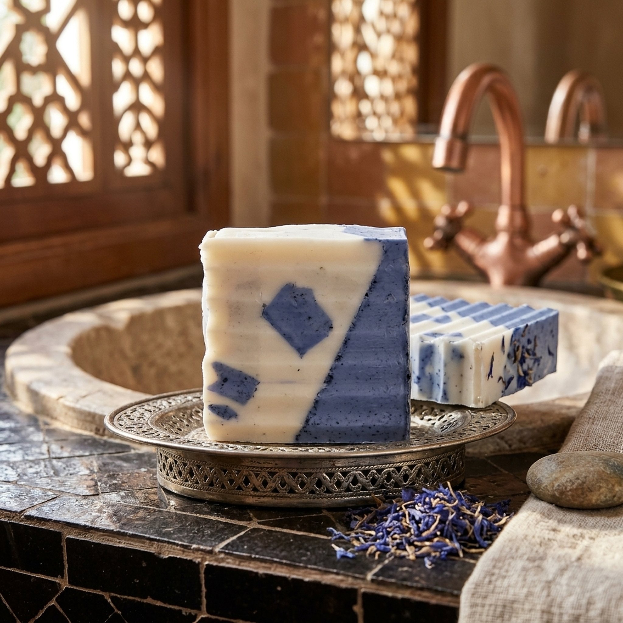 R Shanor essentials neela moraqqan soap all skin typ  facial soap