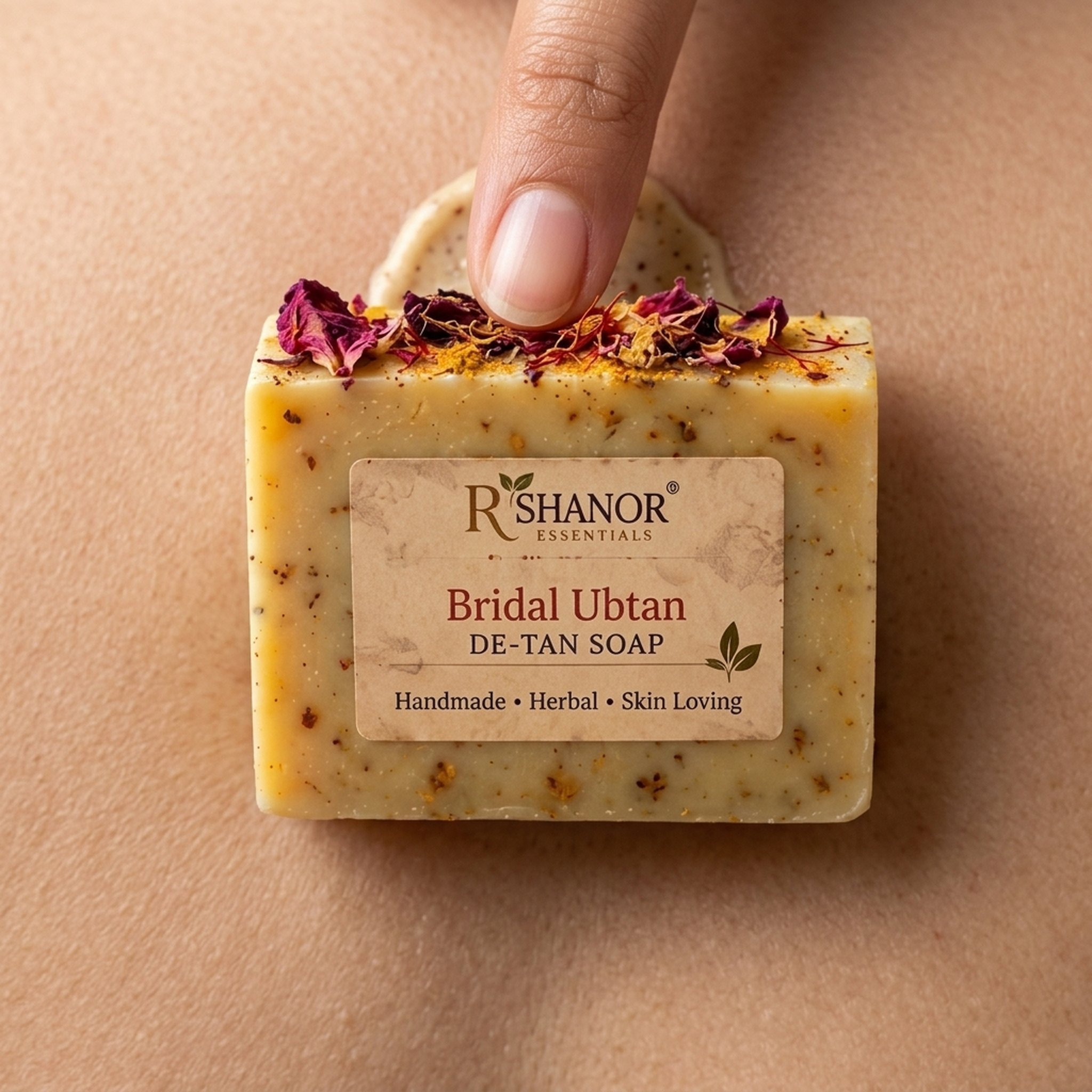 Natural Herbal bridalbubtan De-Tan Soap infused with saffron 5